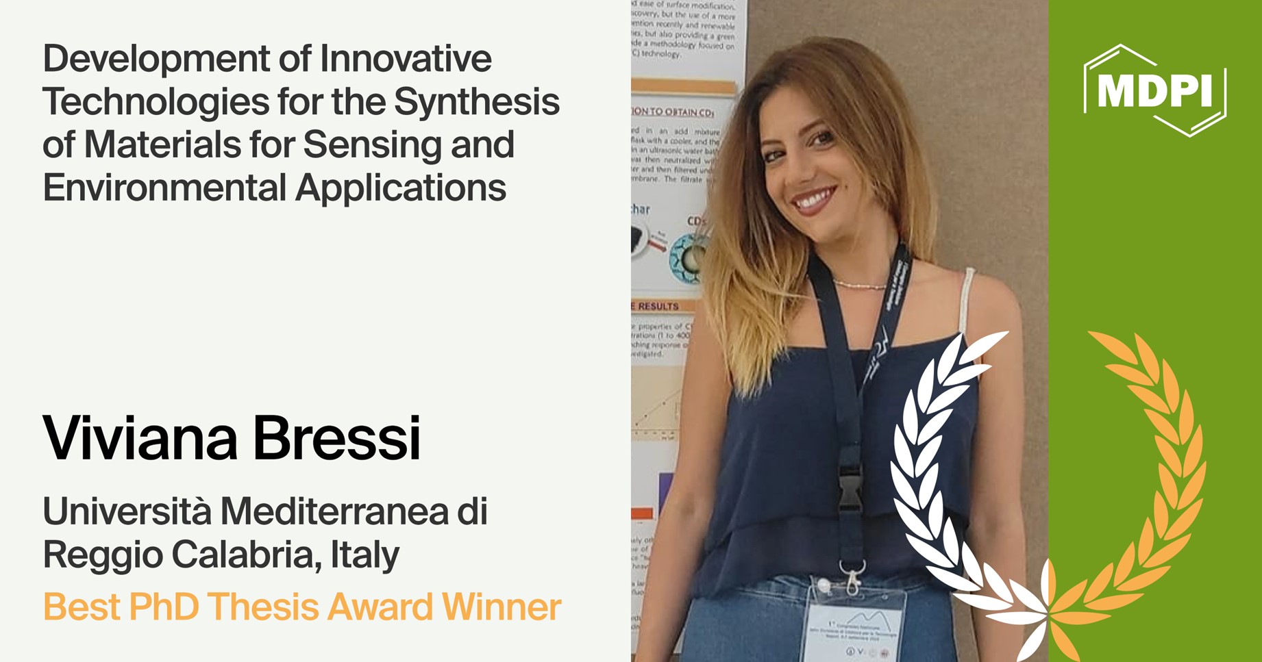 Interview with Dr. Viviana Bressi—Winner of the Sustainable Chemistry 2023 Best Ph.D. Thesis Award