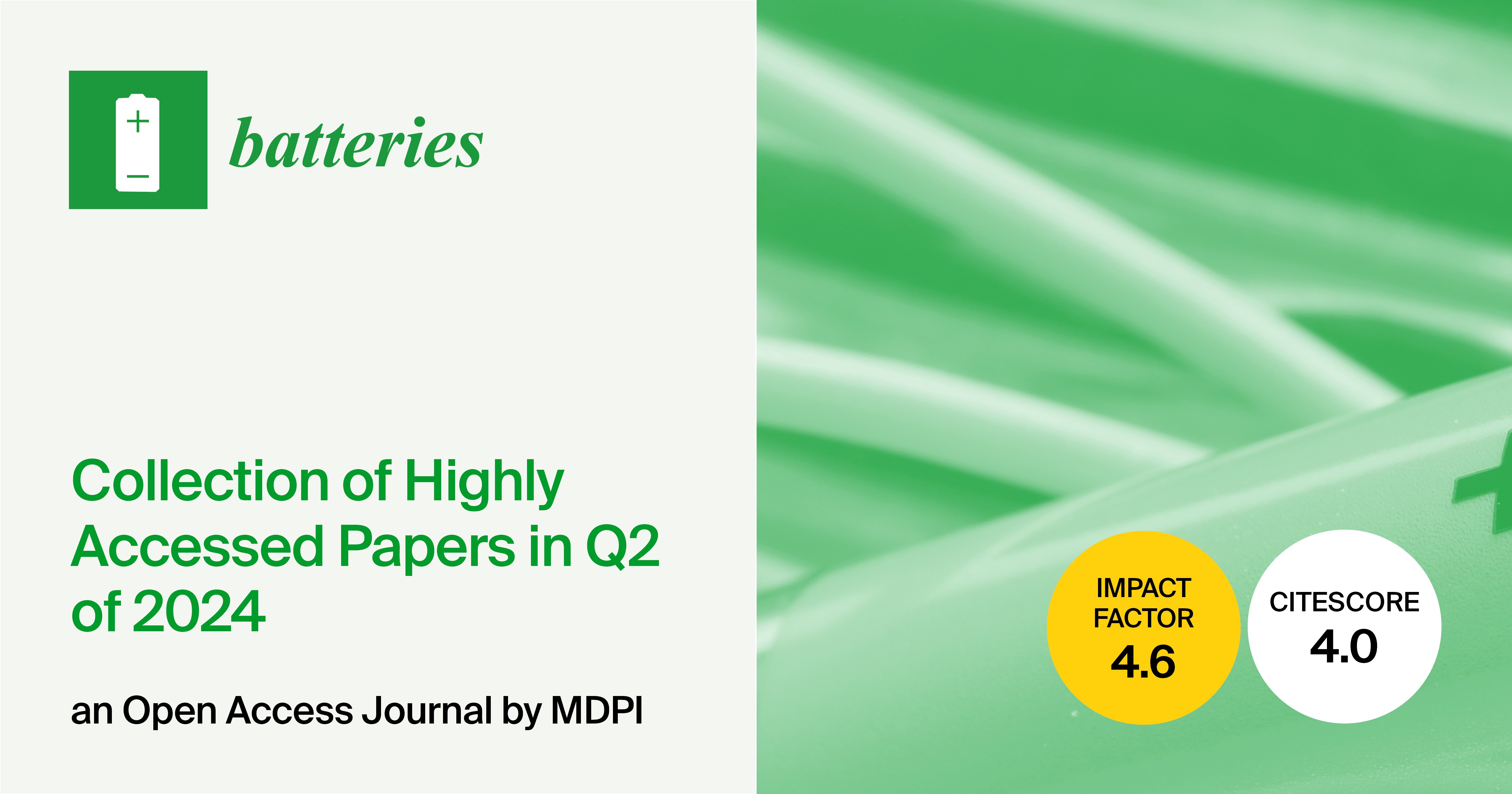 Batteries | Collection of Highly Accessed Papers in Q2 of 2024