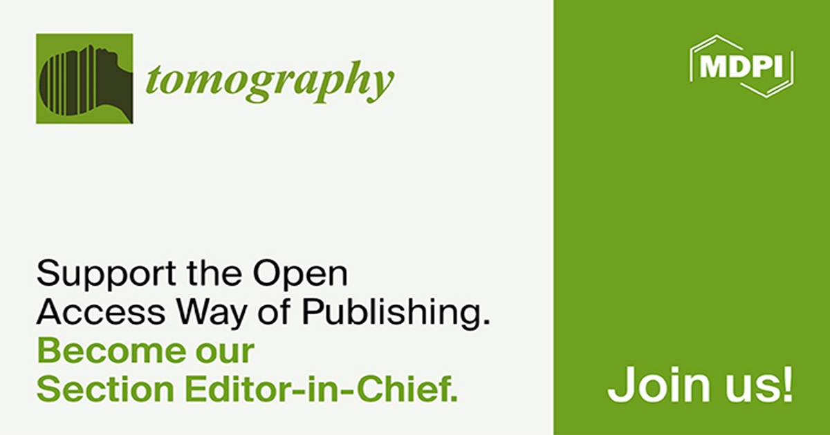 Recruiting Section Editors-in-Chief for Tomography