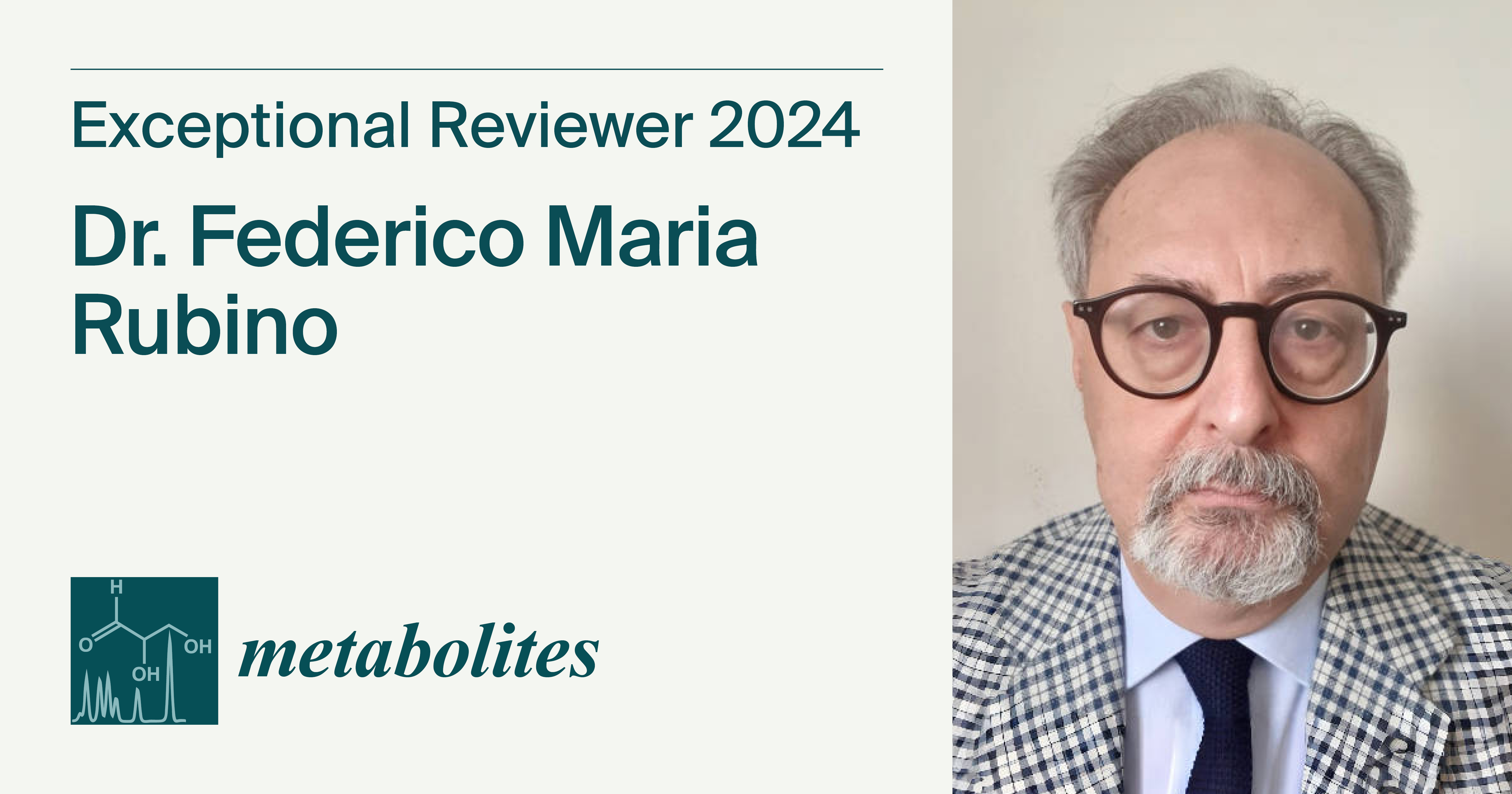 Interview with Dr. Federico Maria Rubino—Metabolites Exceptional Reviewer 2024