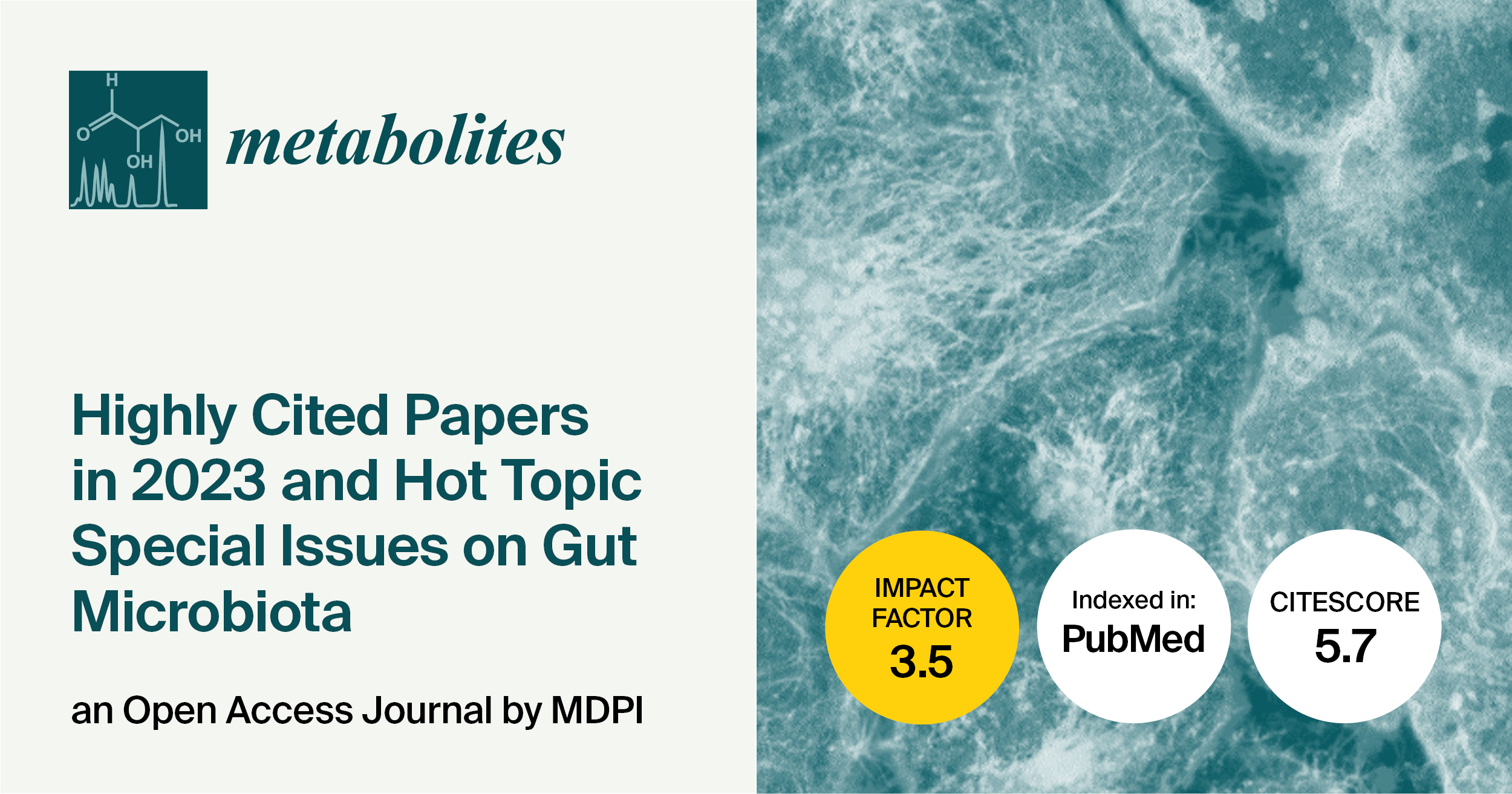 <em>Metabolites </em>| Highly Cited Papers in 2023 and Hot Topic Special Issues on Gut Microbiota