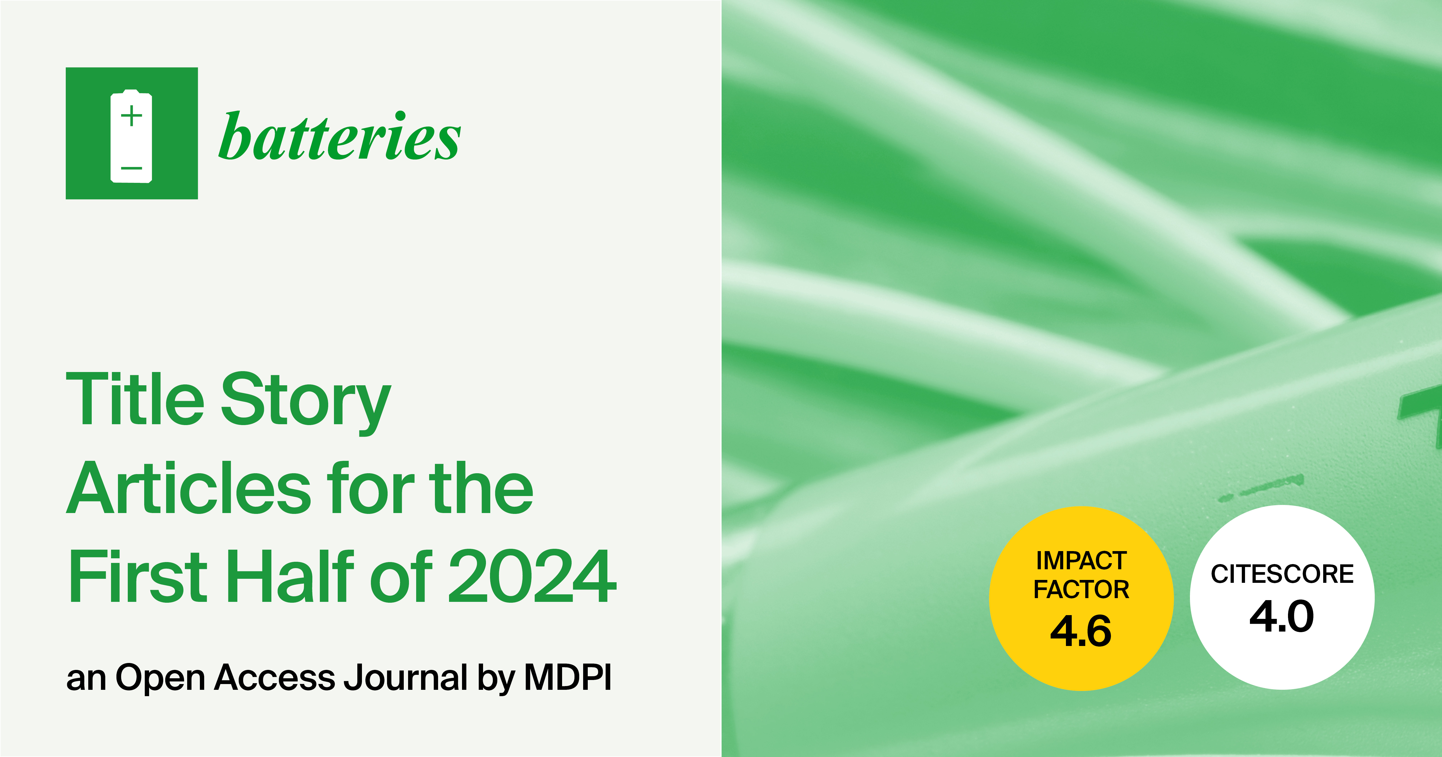 Batteries | Title Story Articles for the First Half of 2024