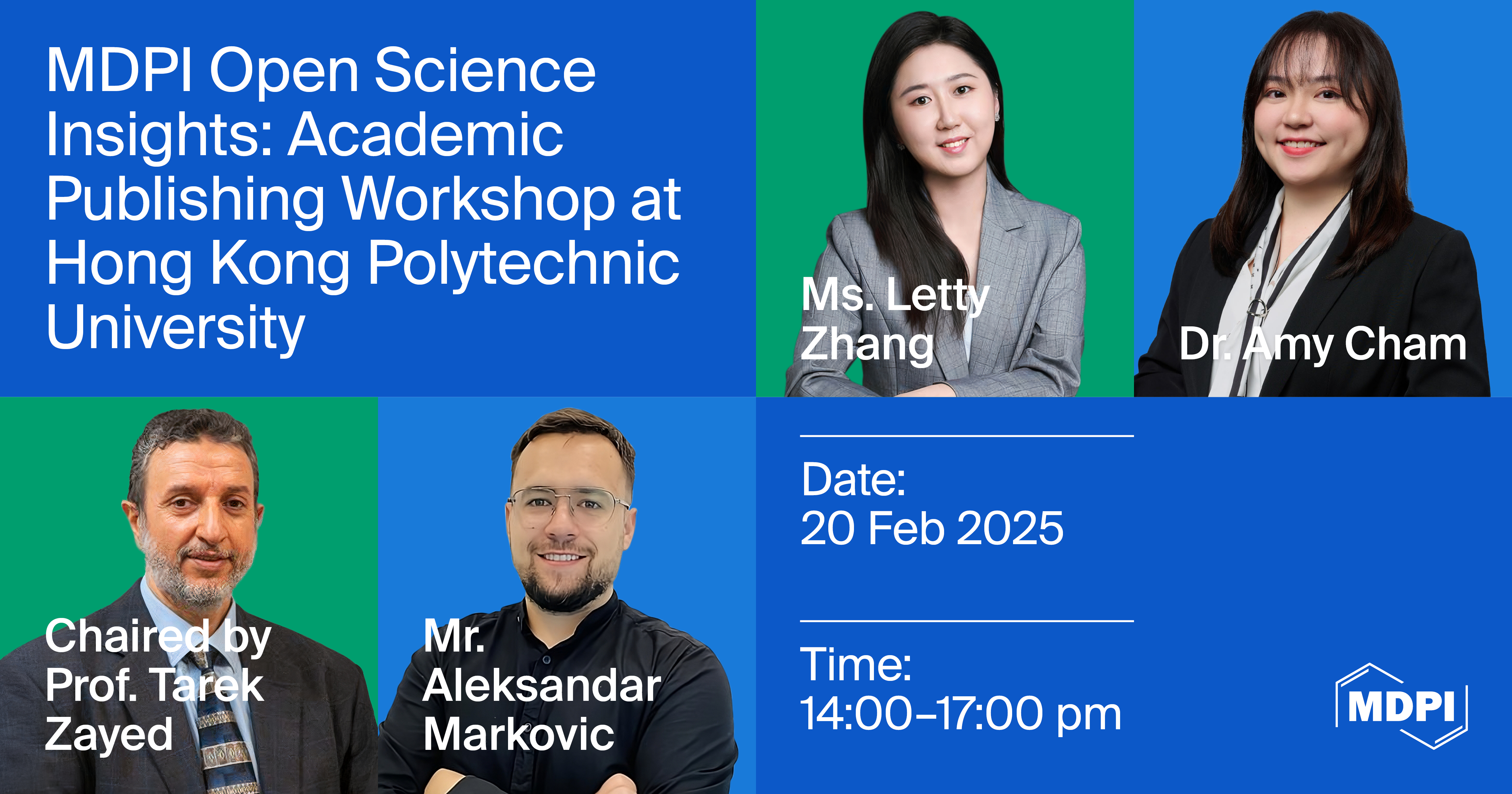 MDPI Open Science Insights: Academic Publishing Workshop at Hong Kong Polytechnic University, 20 February 2025