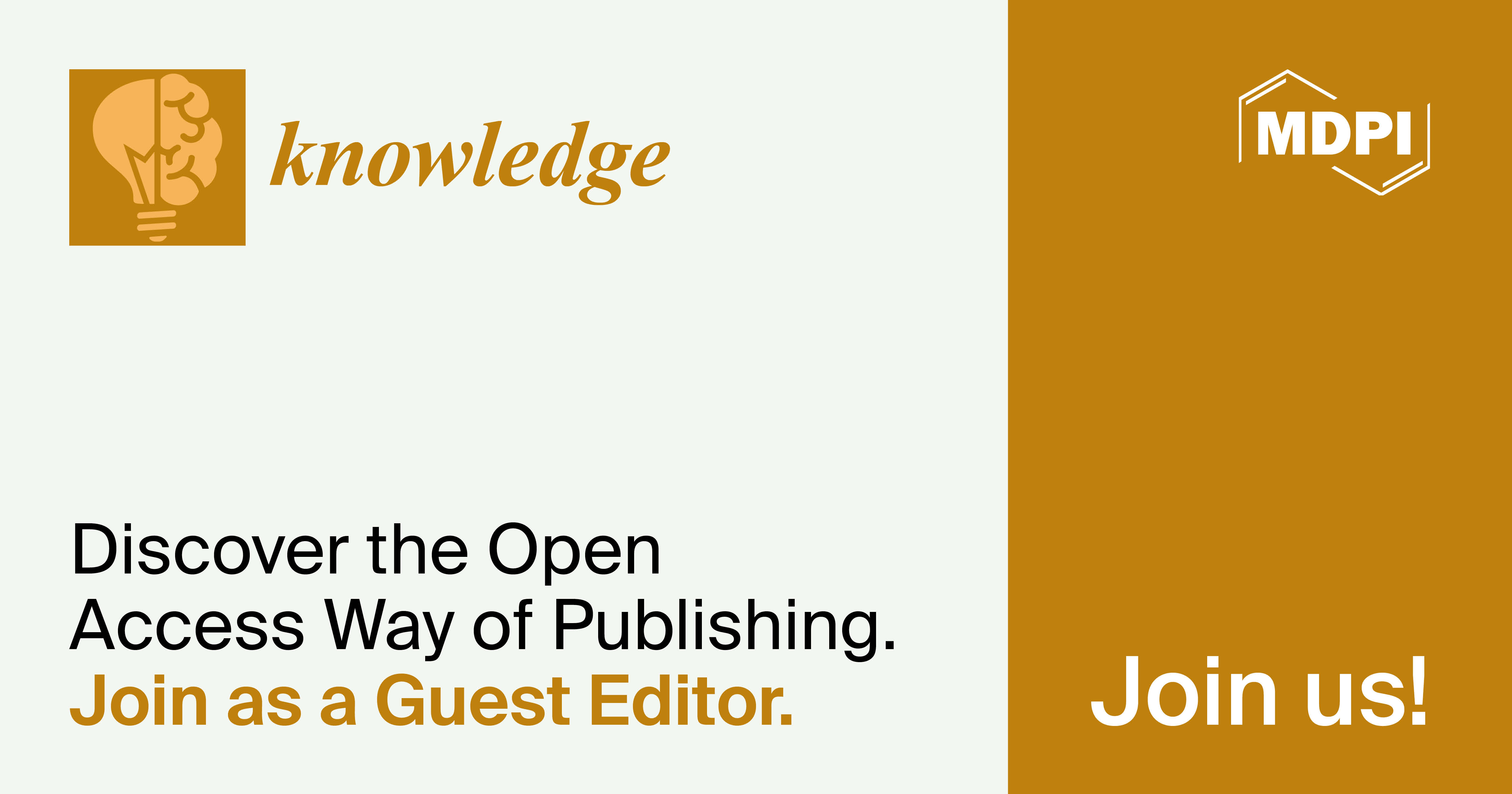 Knowledge | Call for Special Issue Proposals and Recruiting Guest Editors