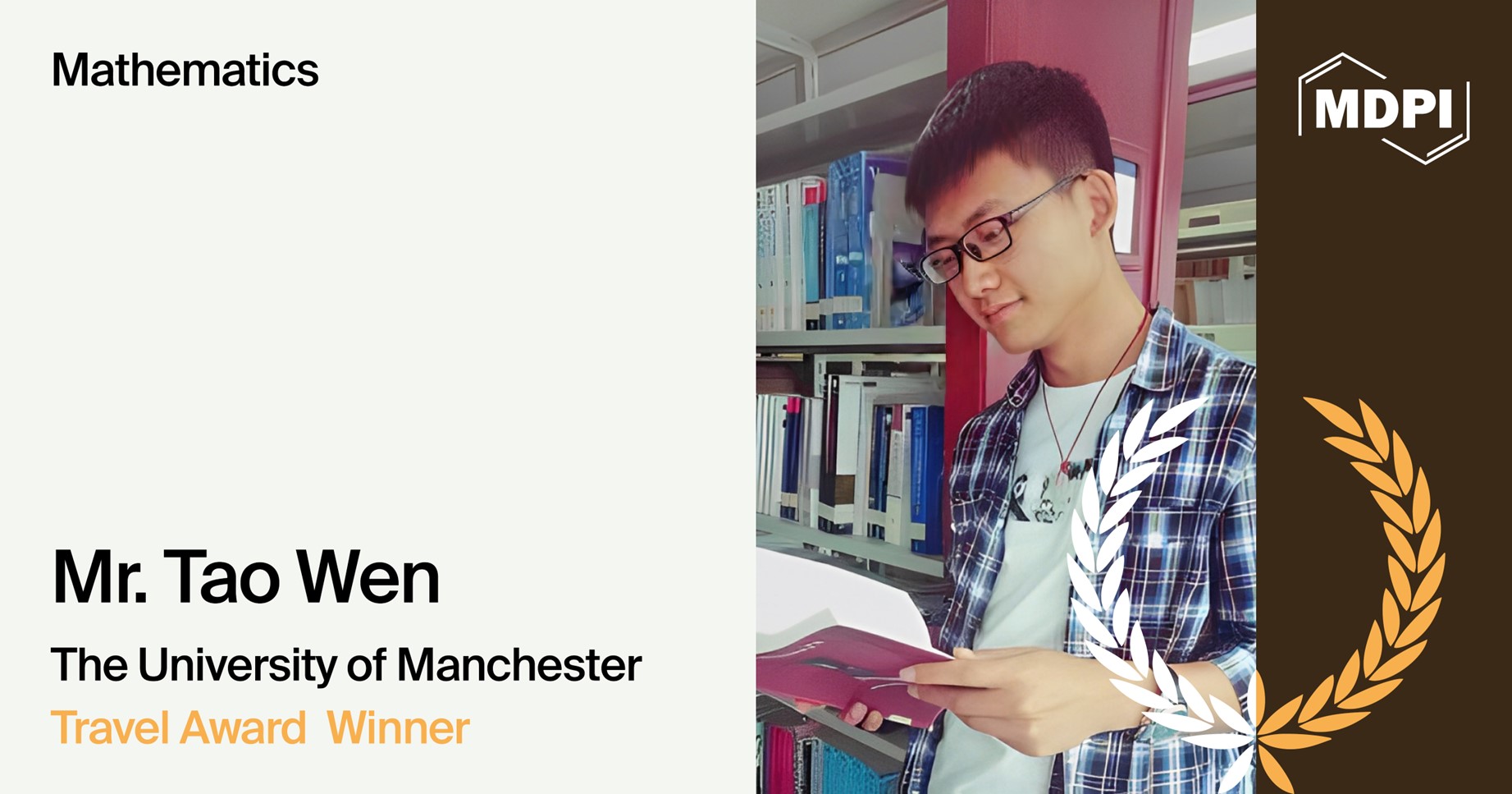 Interview with Mr. Tao Wen—Winner of the Mathematics 2024 Travel Award