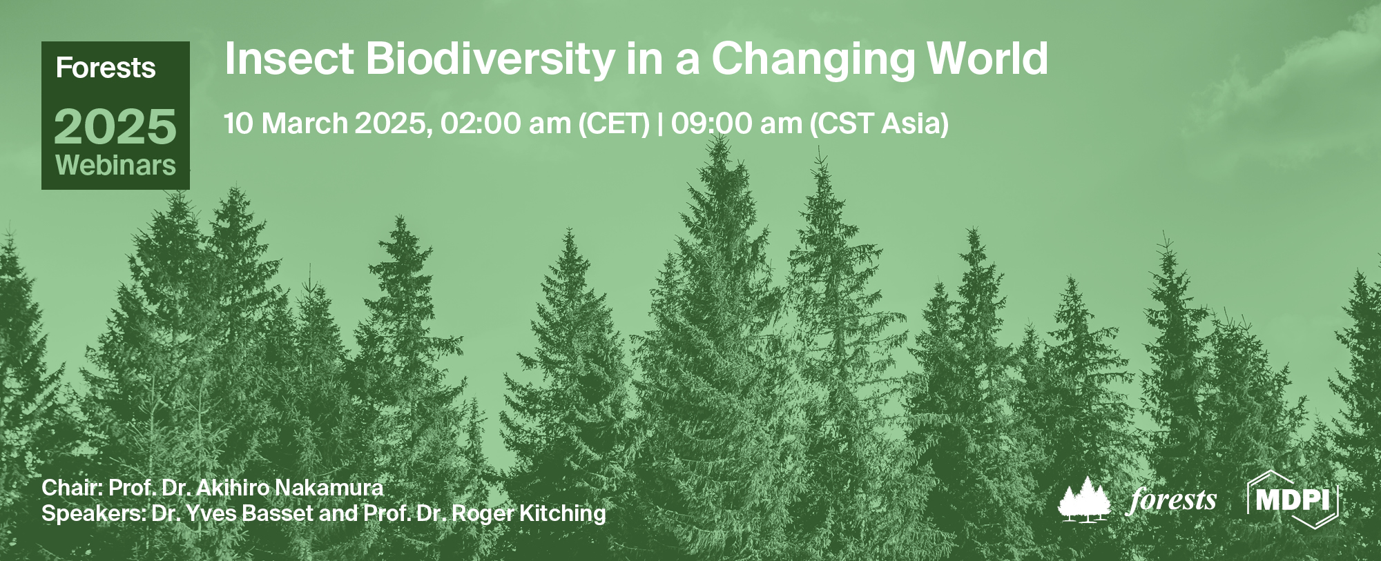 Forests Webinar | Insect Biodiversity in a Changing World, 10 March 2025