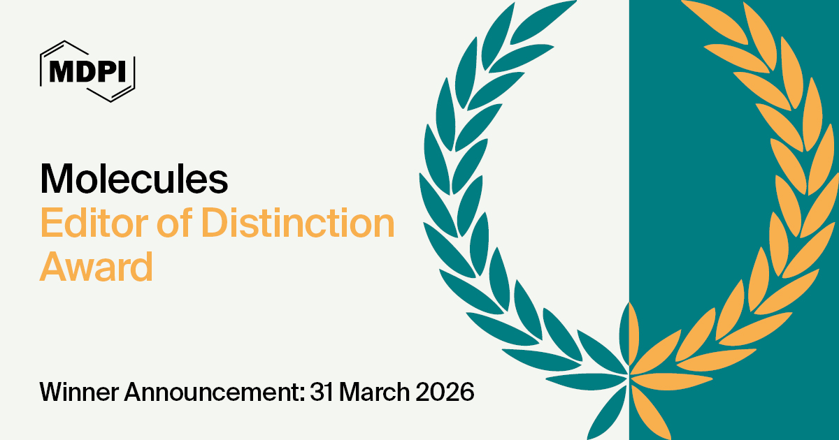 Molecules Editor of Distinction Award