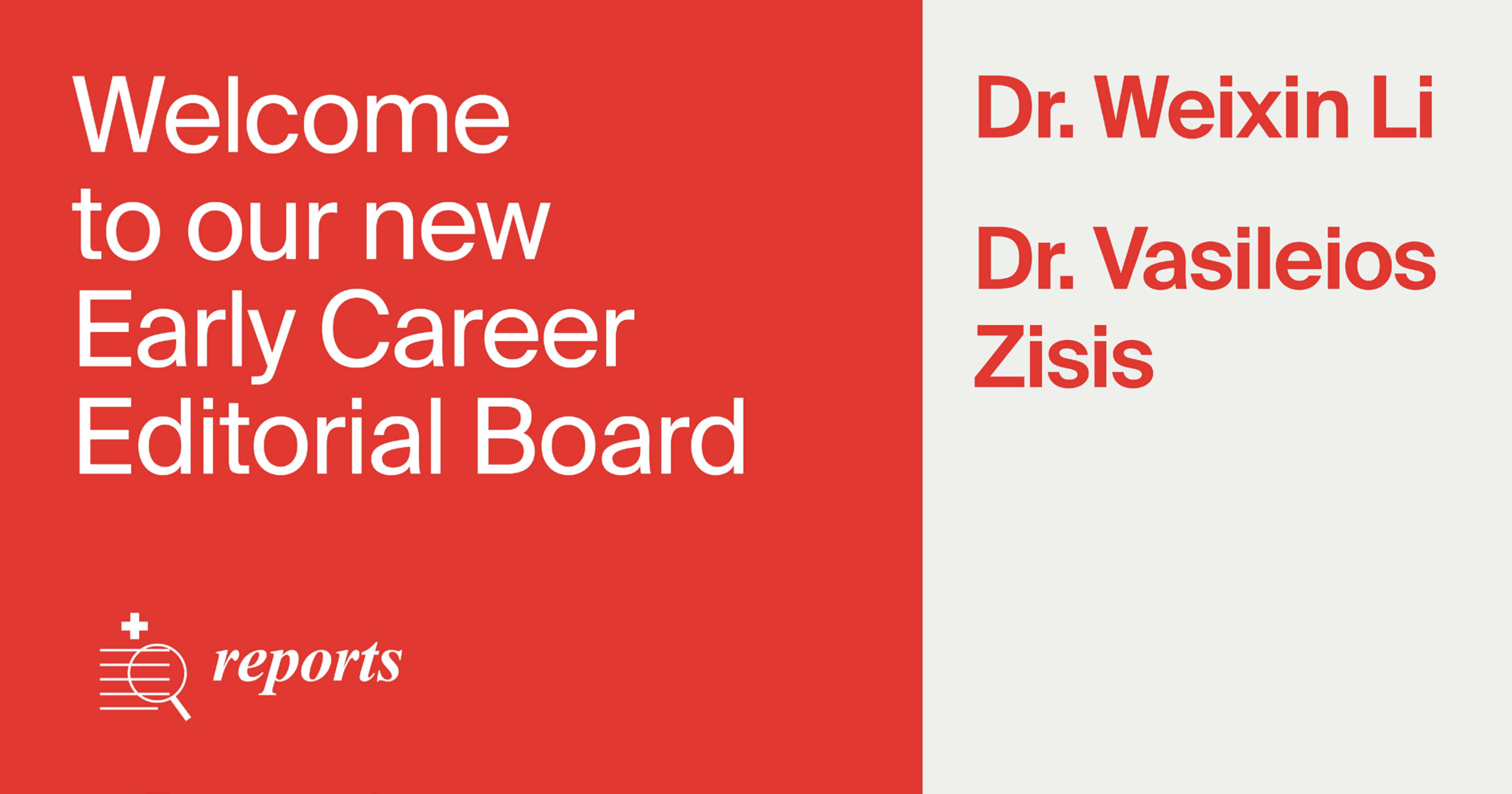 Welcoming the New Early Career Editorial Board Members of Reports