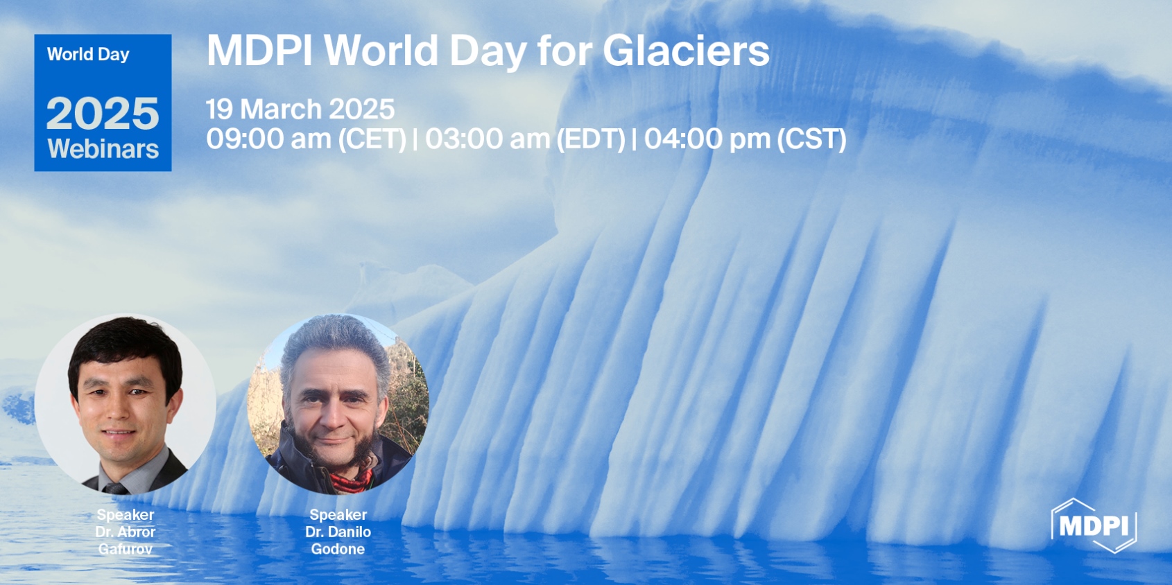 MDPI Webinar | World Day for Glaciers 2025, 19 March 2025