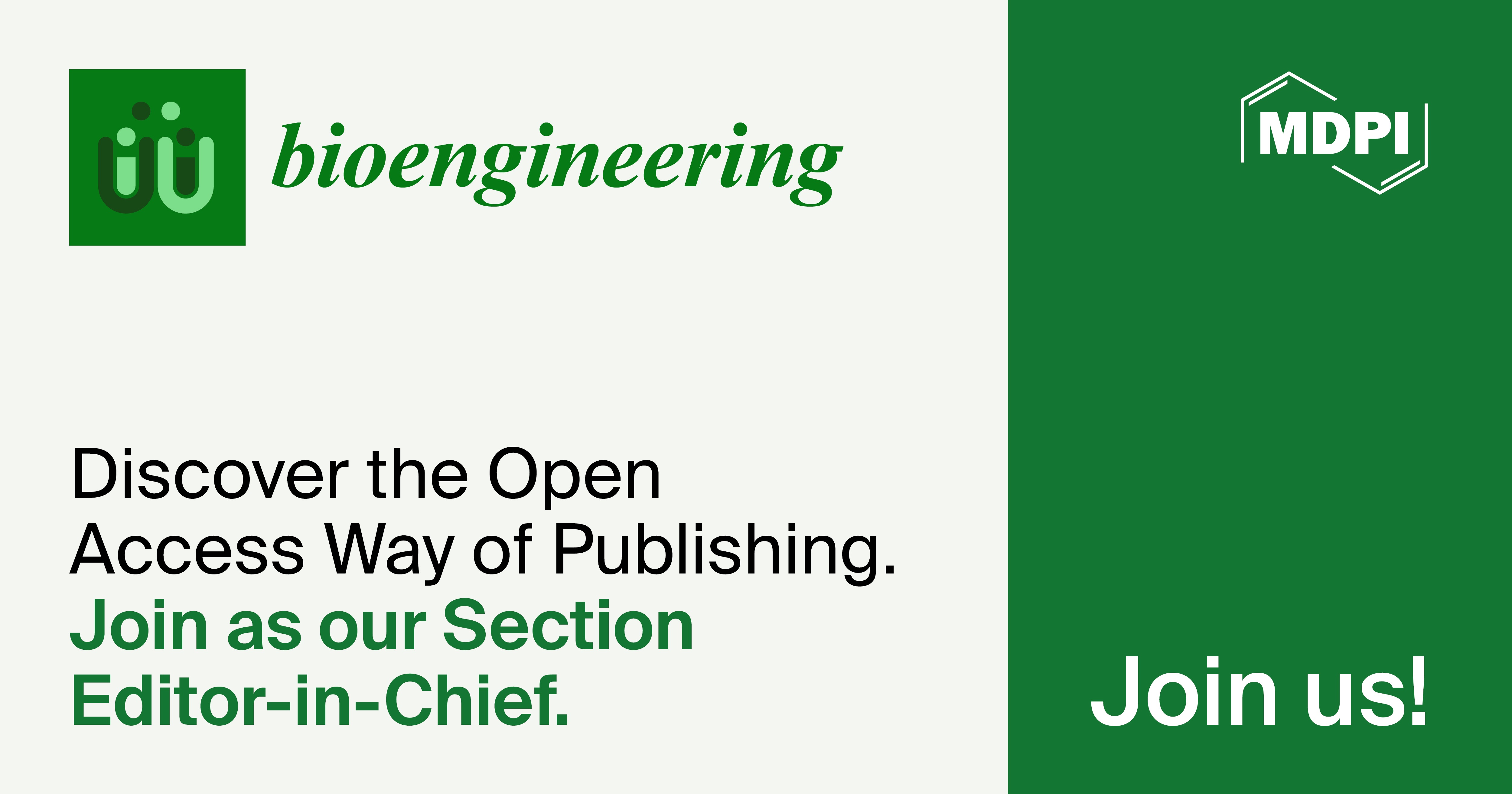 Bioengineering | Recruiting Section Editor-in-Chief for “Cellular and Molecular Bioengineering”