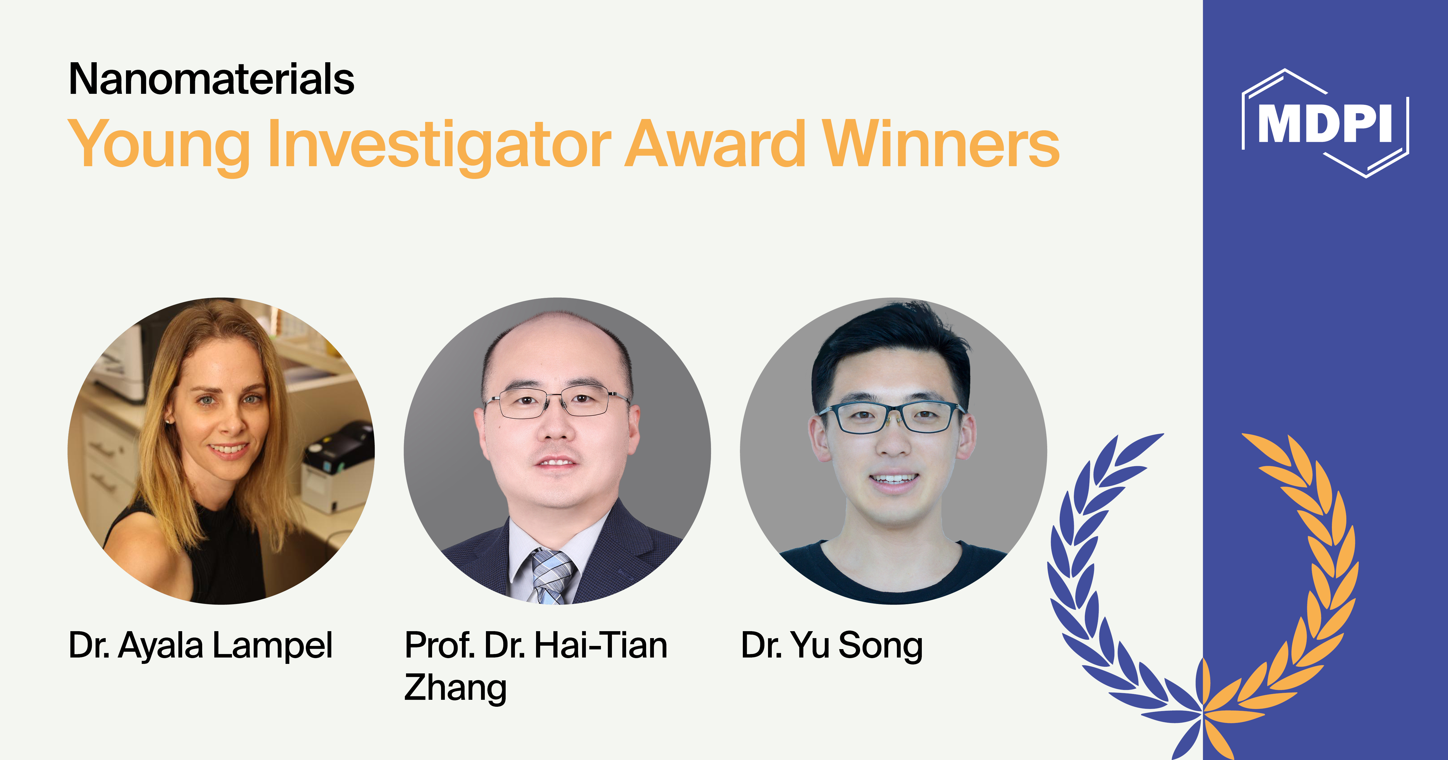 Interview with Dr. Ayala Lampel, Prof. Dr. Hai-Tian Zhang and Dr. Yu Song—2024 Nanomaterials Young Investigator Award Winners