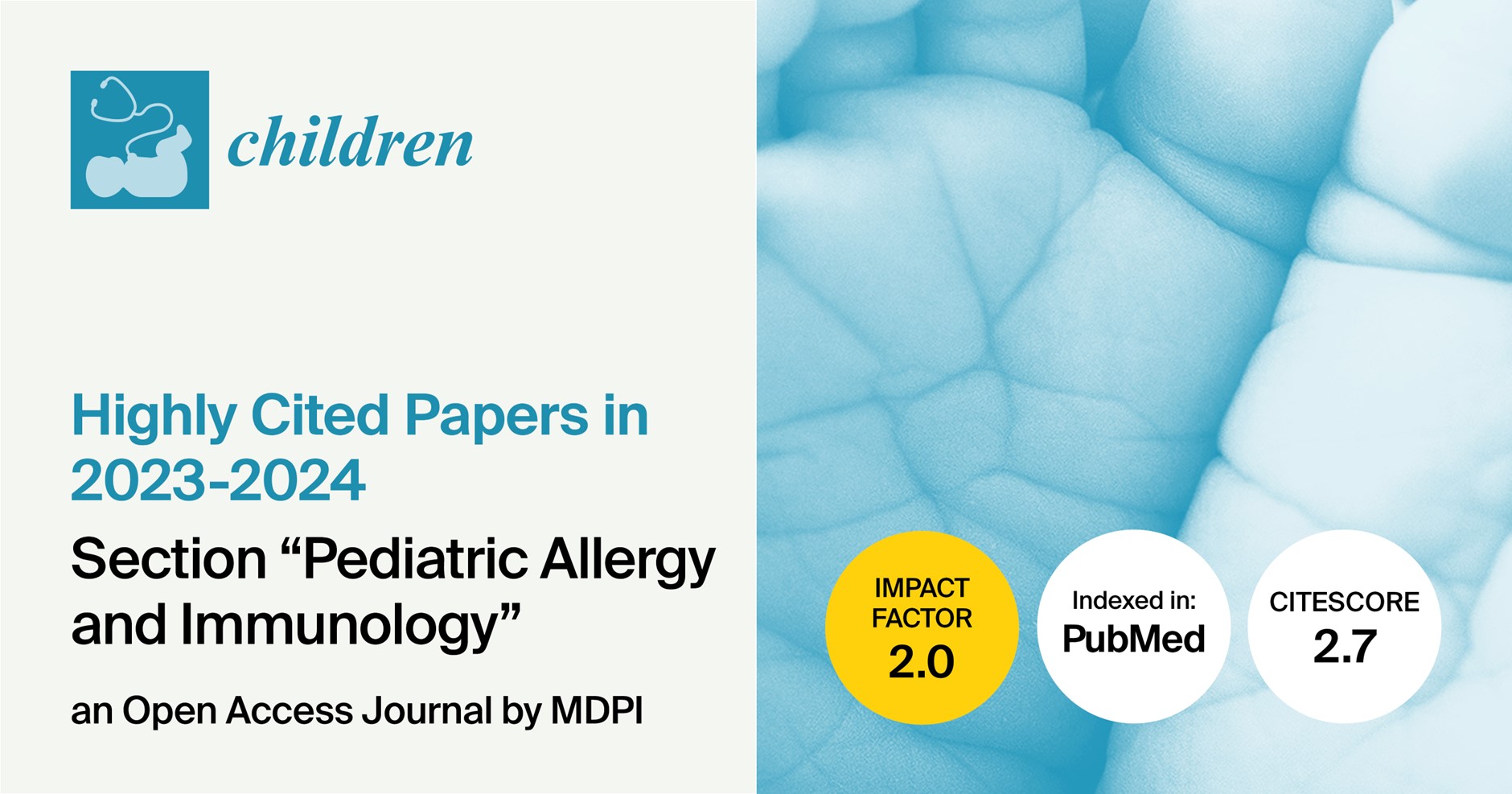 Children | Highly Cited Papers Published in 2023–2024 in the “Pediatric Allergy and Immunology” Section