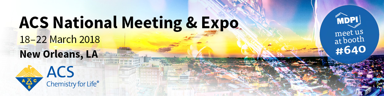 Meet Us at the ACS National Meeting & Exposition in New Orleans, USA, 18–22 March 2018