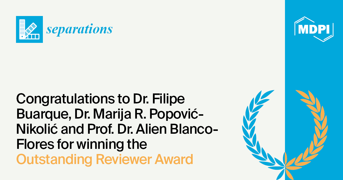 Separations 2024 Outstanding Reviewer Award—Winners Announced