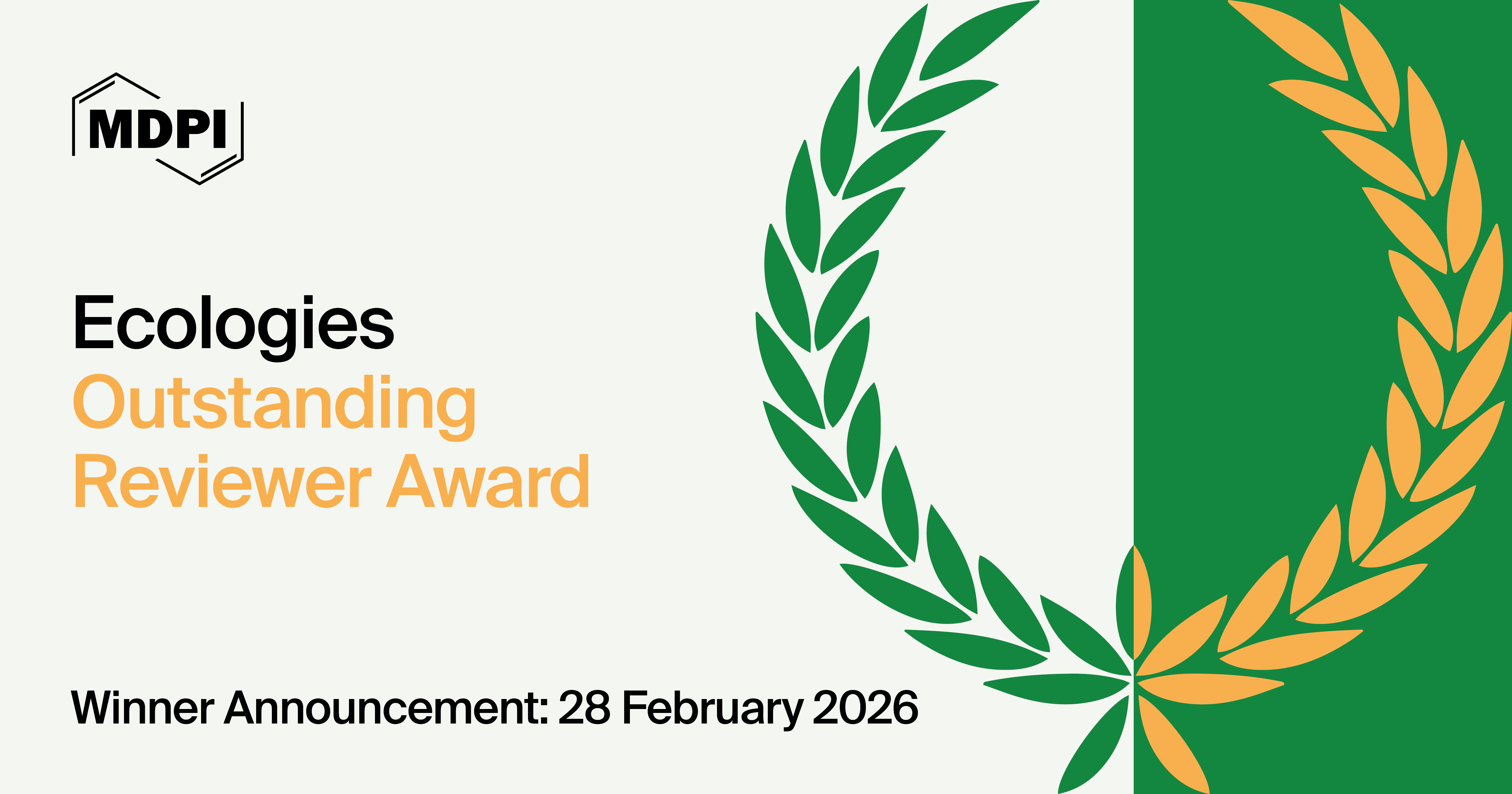 <strong>The First <em>Ecologies</em> Outstanding Reviewer Award Now Online</strong>