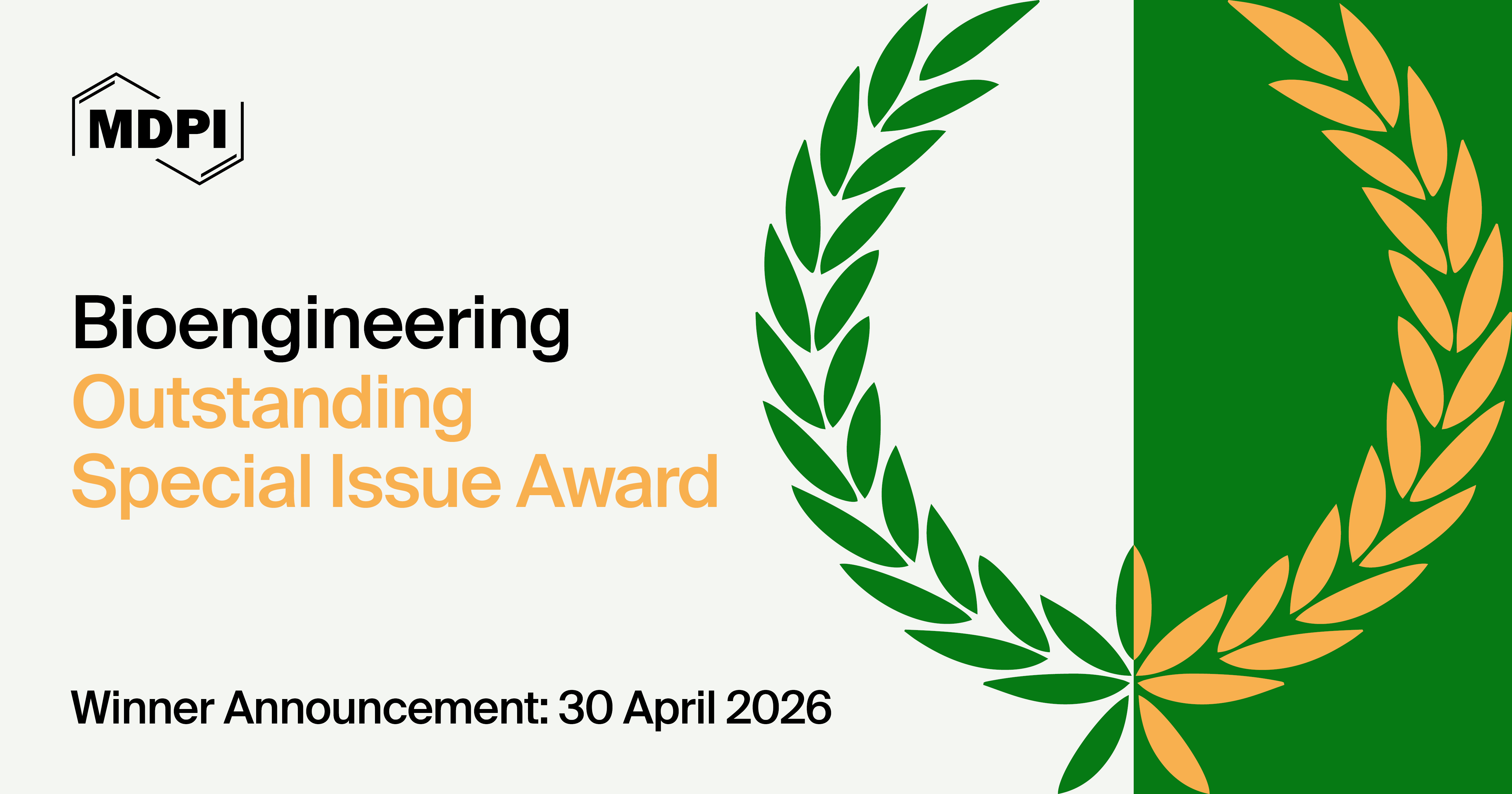 Bioengineering Outstanding Special Issue Award