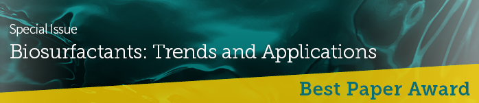 Special Issue Best Paper Award for "Biosurfactants: Trends and Applications"