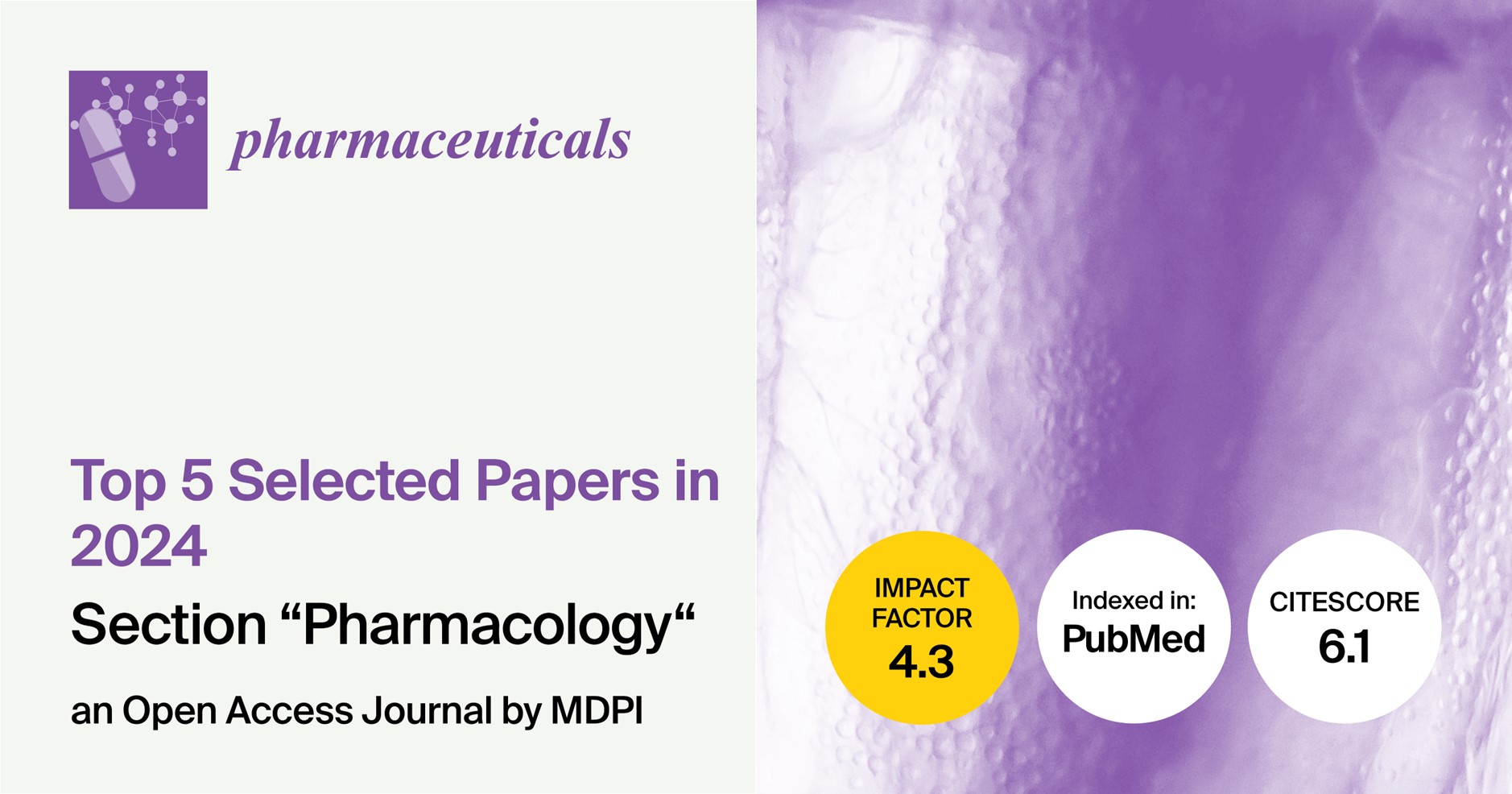 Pharmaceuticals | Top 5 Selected Papers in 2024 in the “Pharmacology” Section