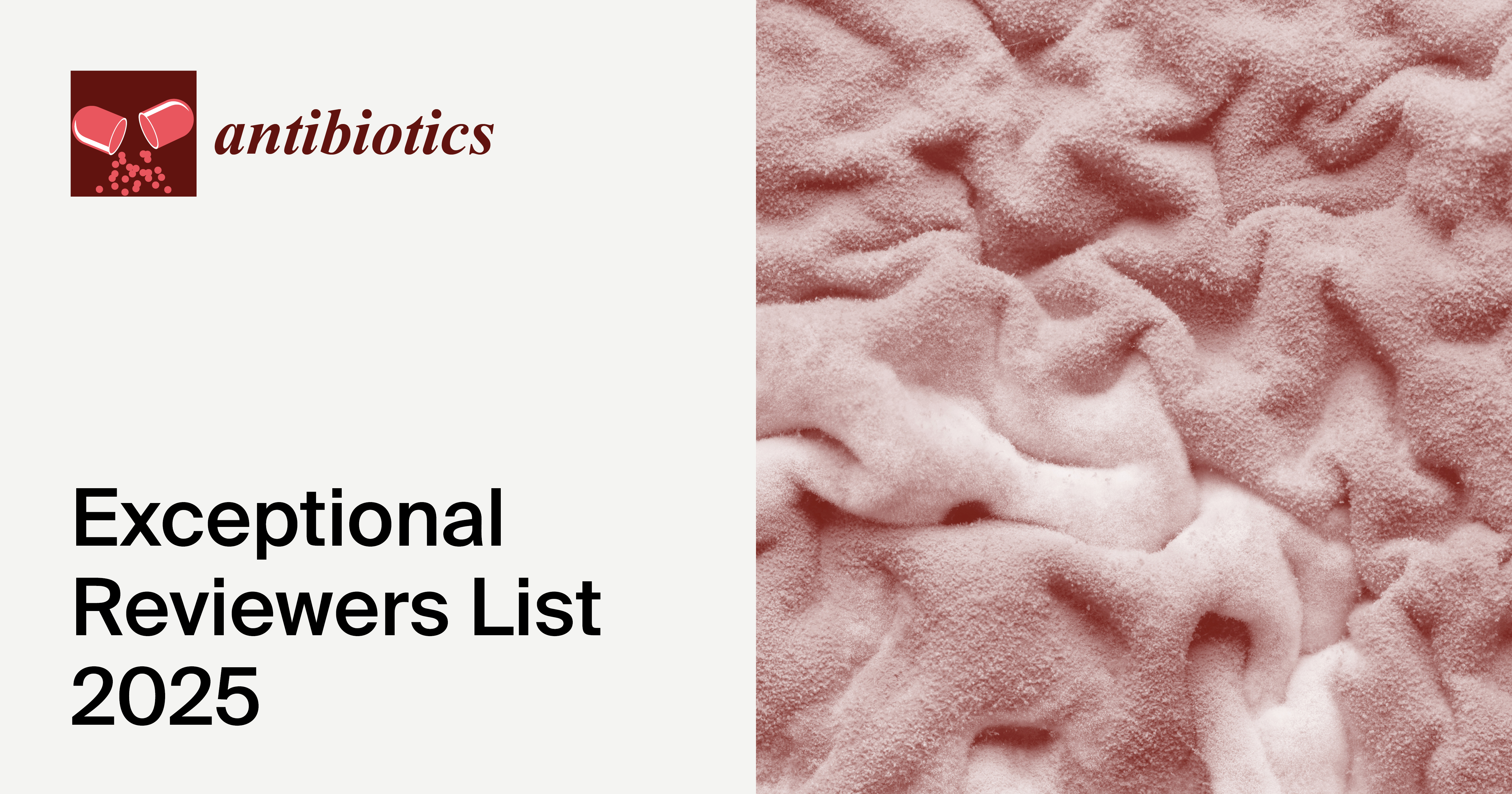 Antibiotics Exceptional Reviewers List 2025