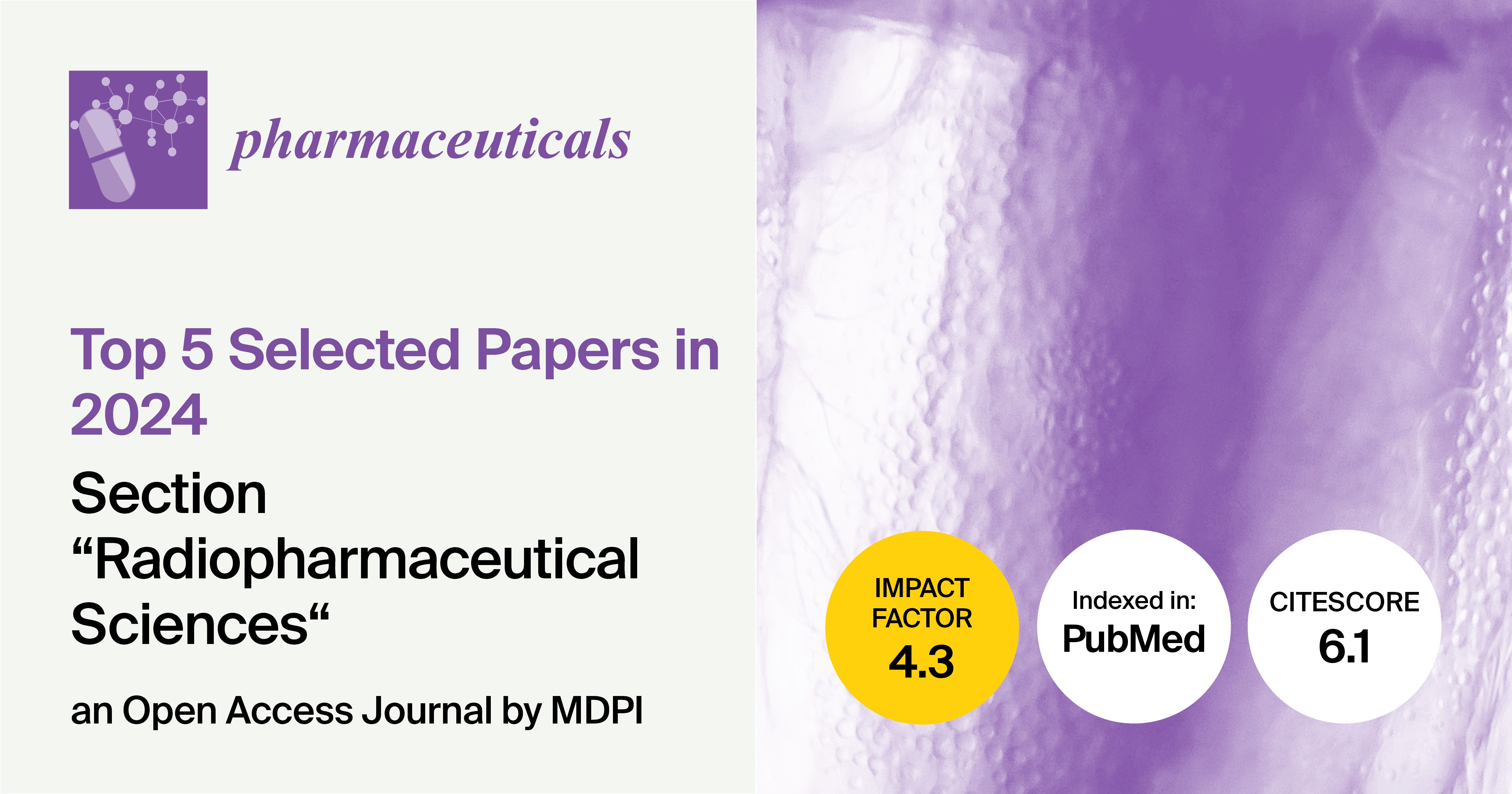 Pharmaceuticals | Top 5 Selected Papers Published in 2024 in the Section “Radiopharmaceutical Sciences”