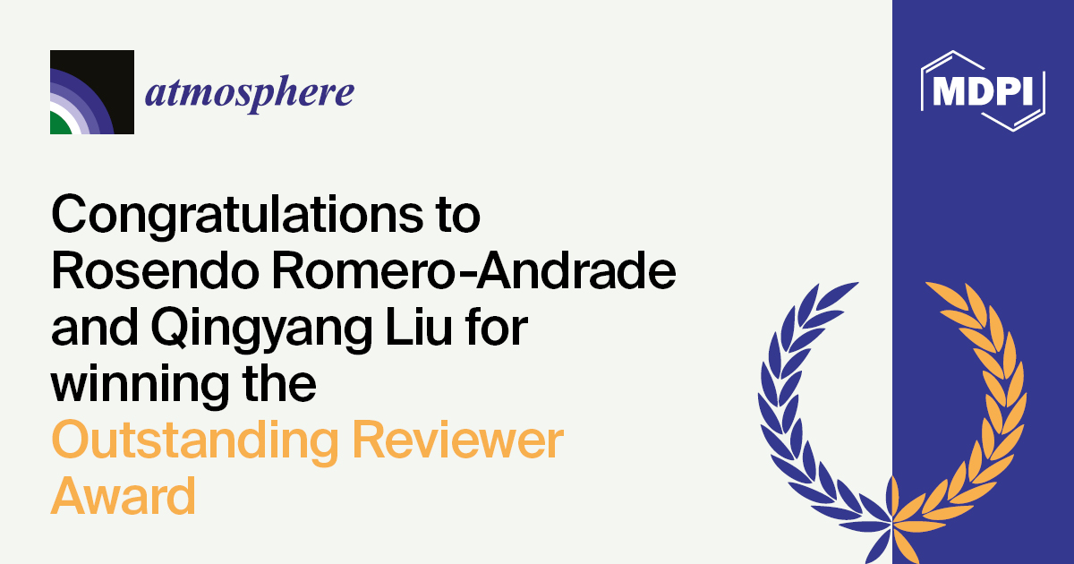 Atmosphere Outstanding Reviewer Award—Winners Announced