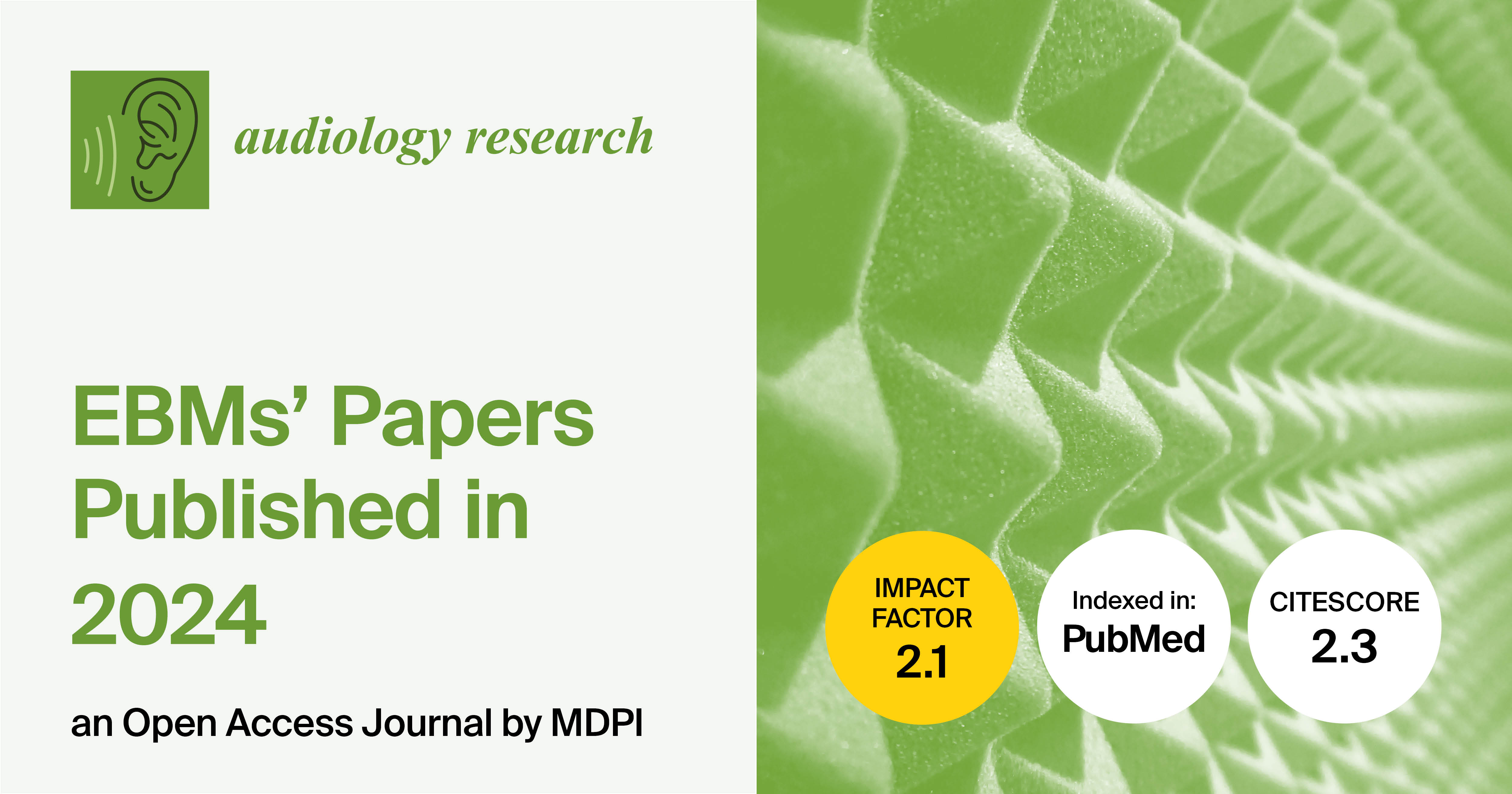 Audiology Research | Editorial Board Members’ Papers Published in 2024