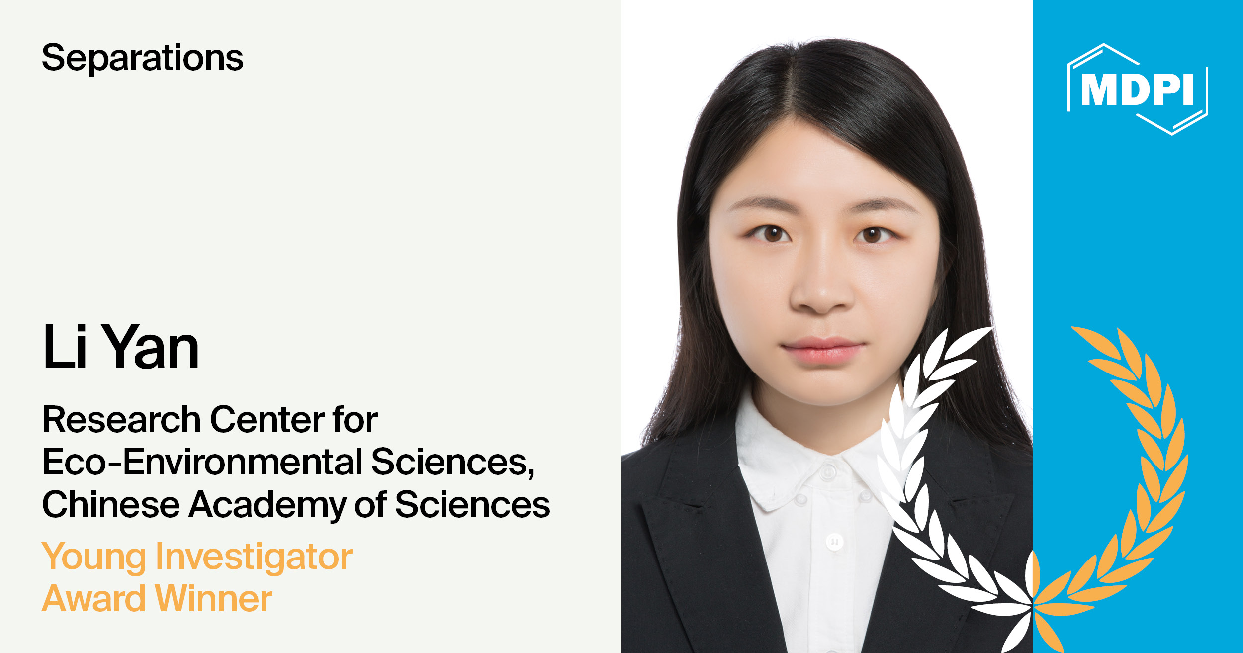 Interview with Dr. Li Yan—Winner of the Separations 2024 Young Investigator Award