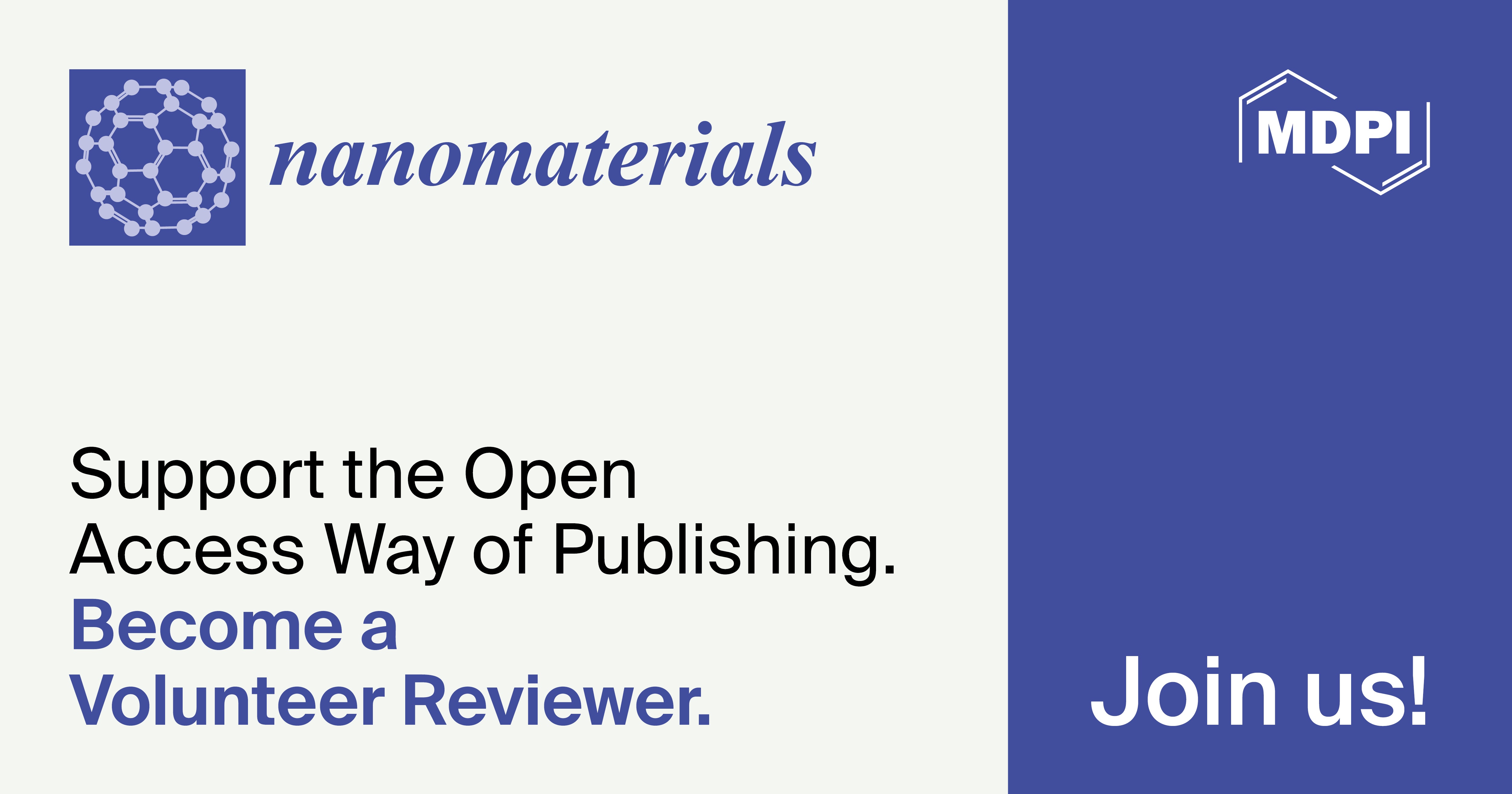 Recruiting Volunteer Reviewers for Nanomaterials