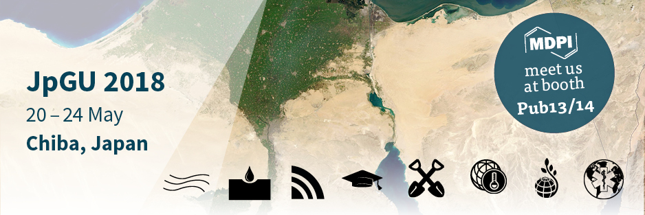 Meet Us at the Japan Geoscience Union Meeting 2018 in Chiba, Japan, 20–24 May 2018