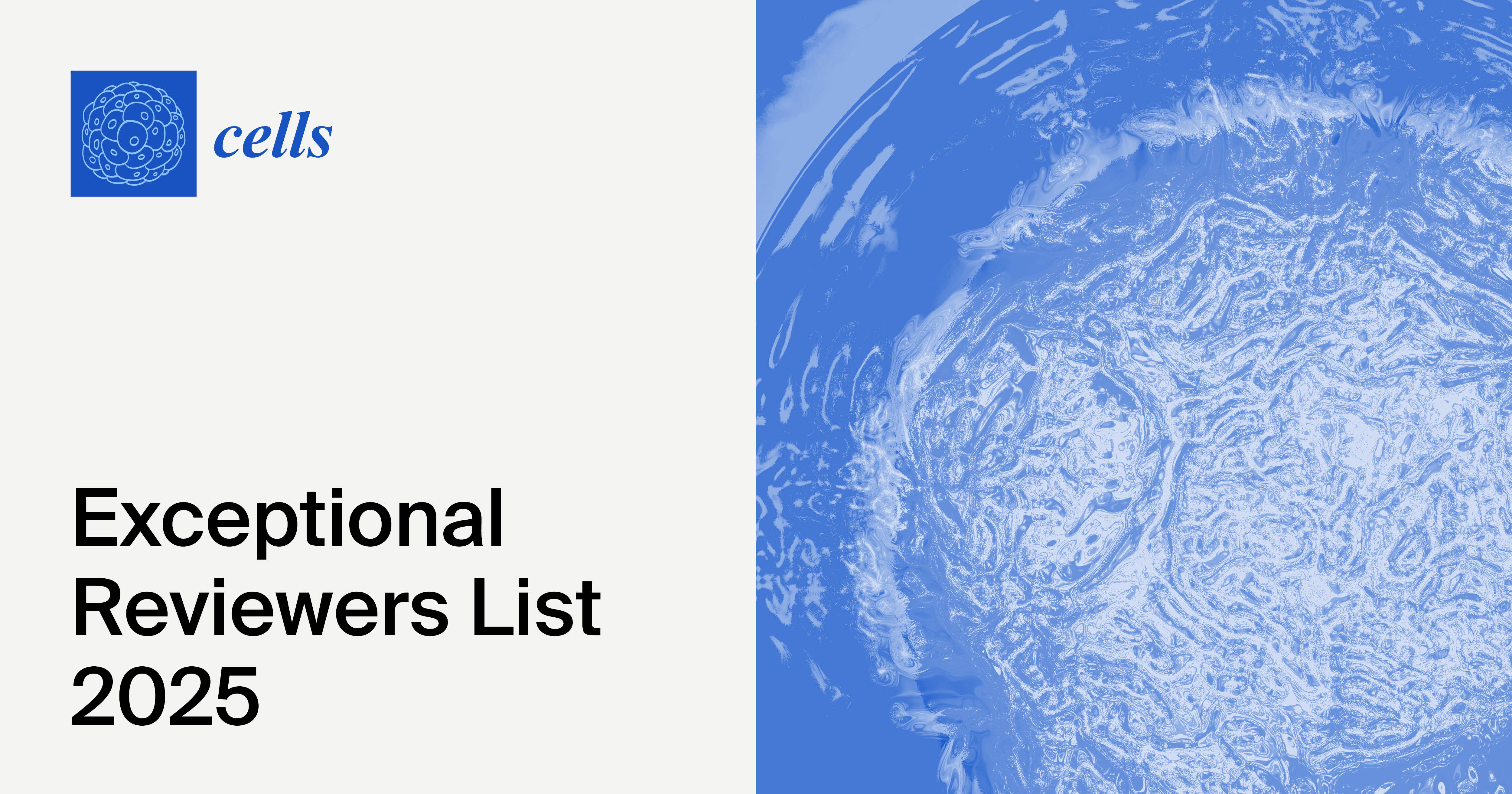 Cells Exceptional Reviewers List 2025