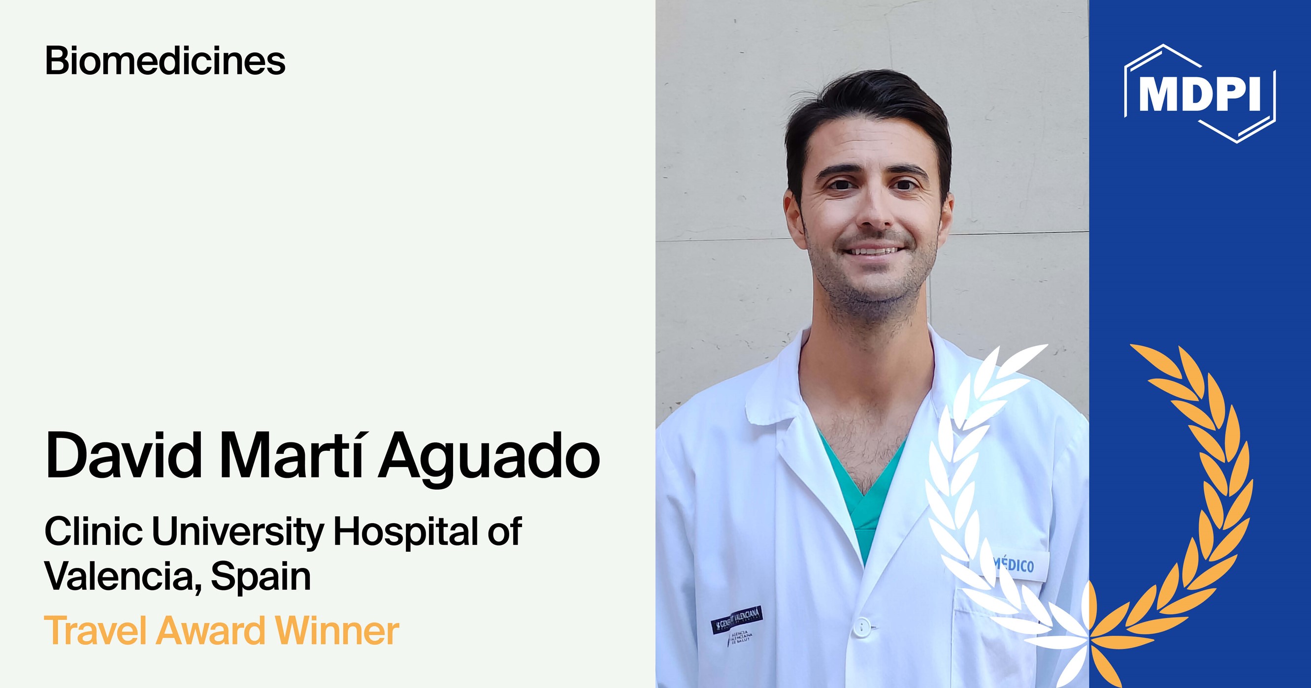 Interview with Dr. David Martí Aguado—Winner of the Biomedicines 2025 Travel Award
