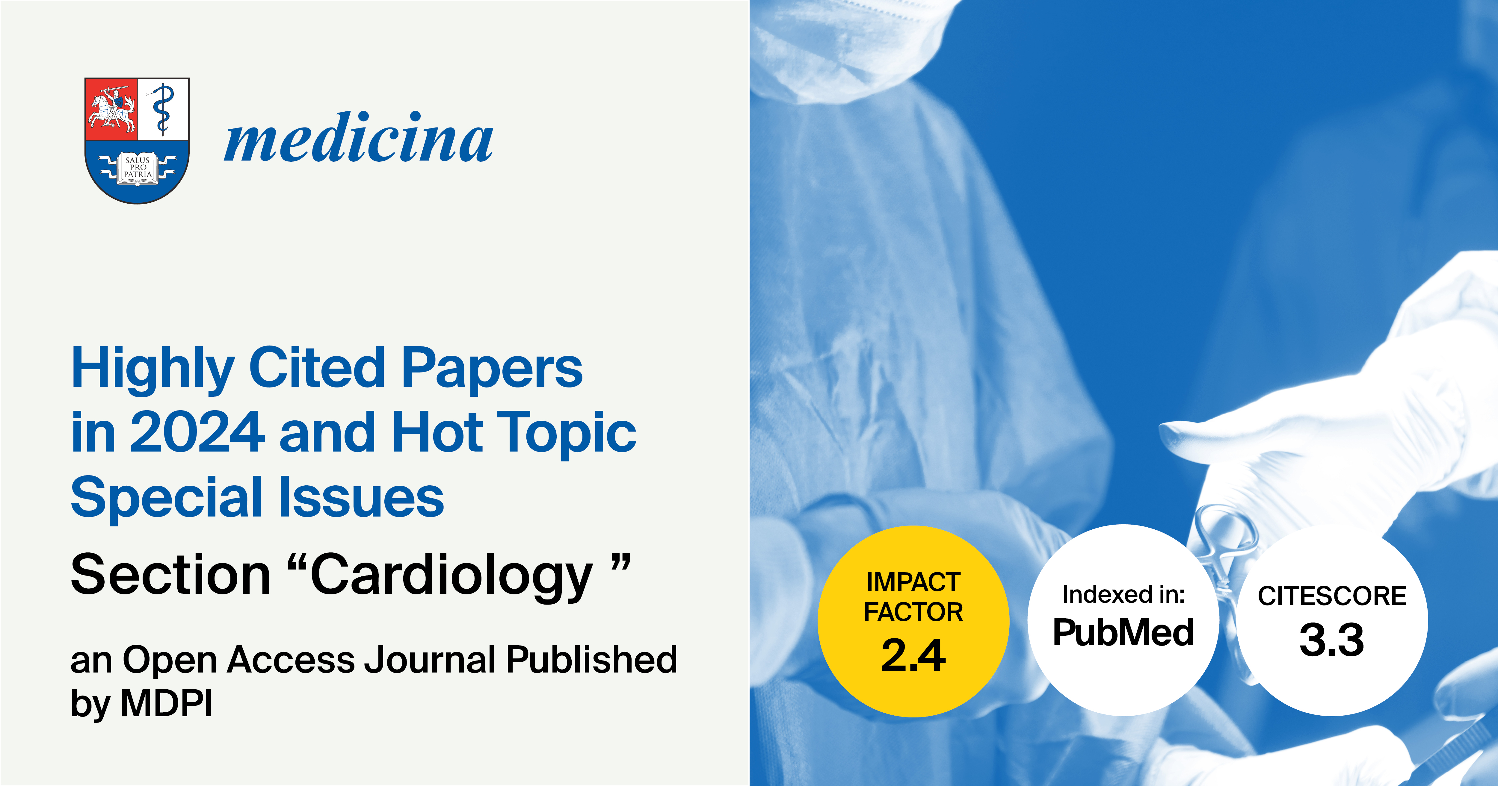 Medicina | Highly Cited Papers in 2024 and Hot Topic Special Issues in the Section “Cardiology”