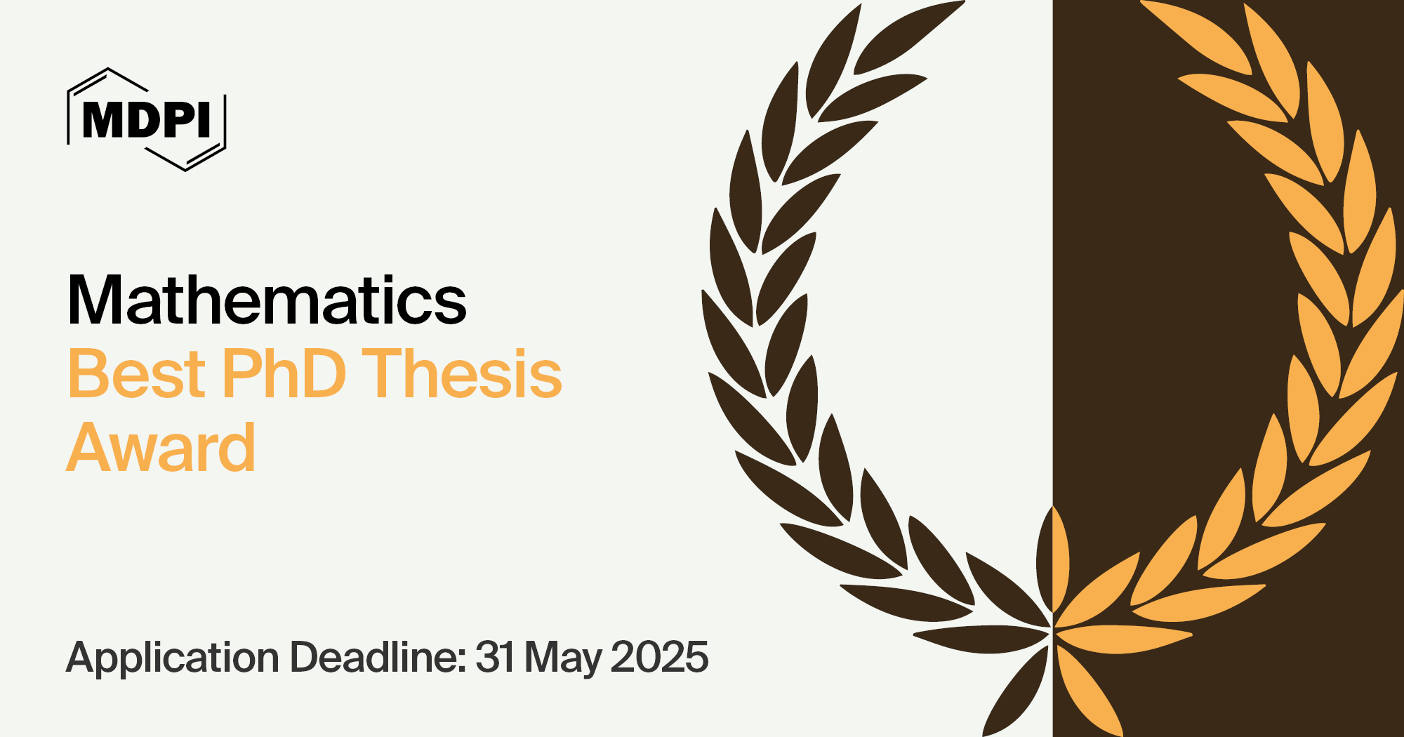 Mathematics Best Ph.D. Thesis Award—Deadline Approaching