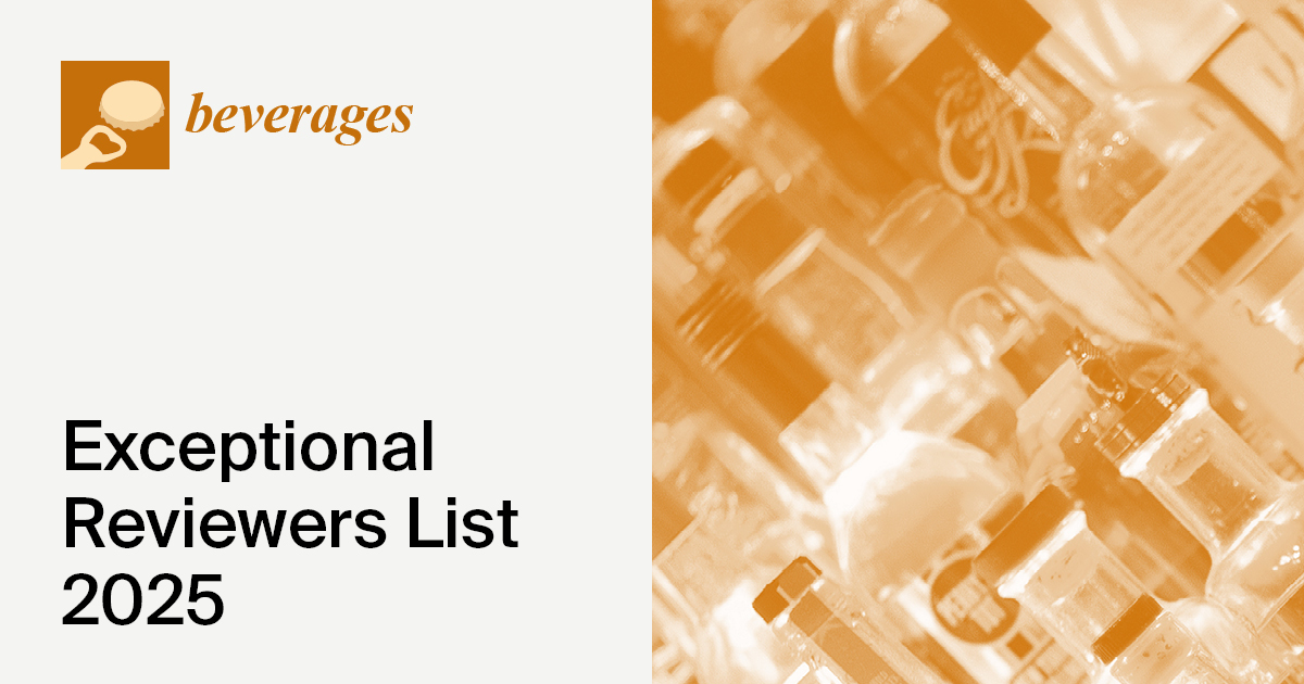 Beverages Exceptional Reviewers List 2025