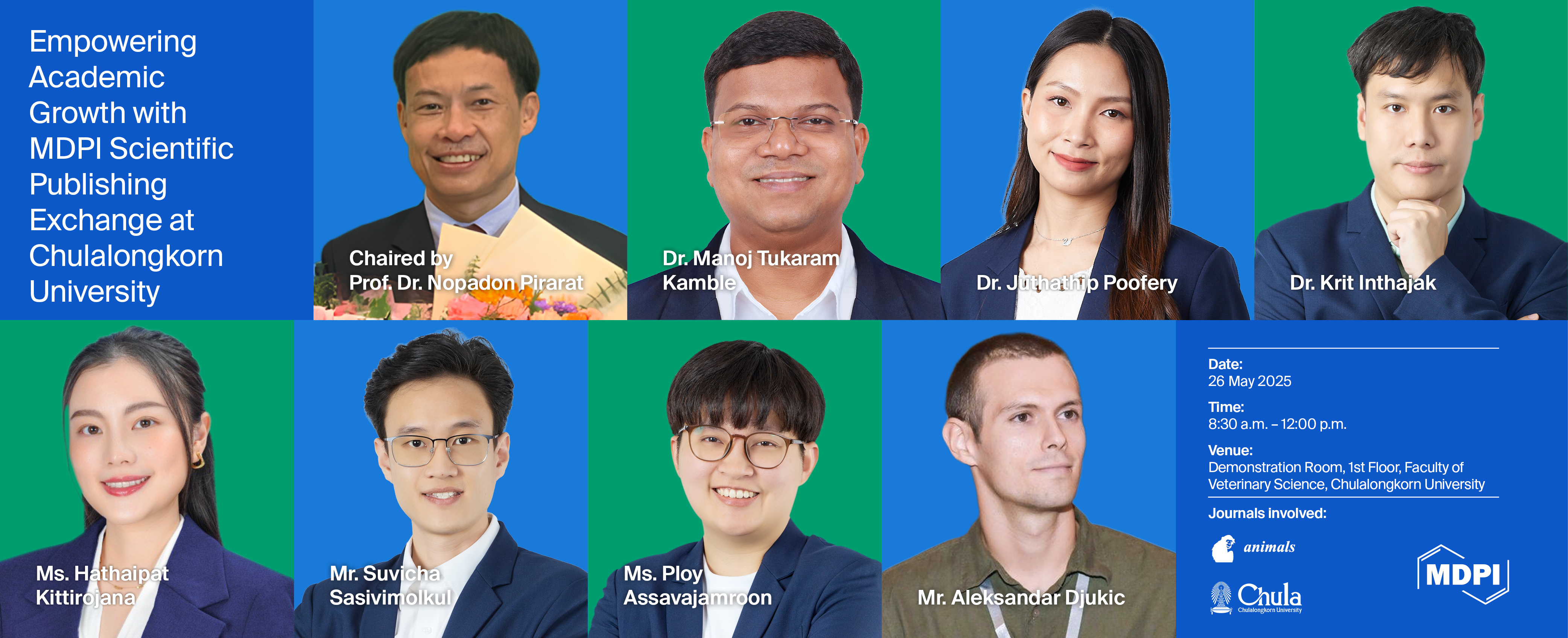 Empowering Academic Growth with MDPI Scientific Publishing Exchange at Chulalongkorn University, 26 May 2025, Bangkok, Thailand