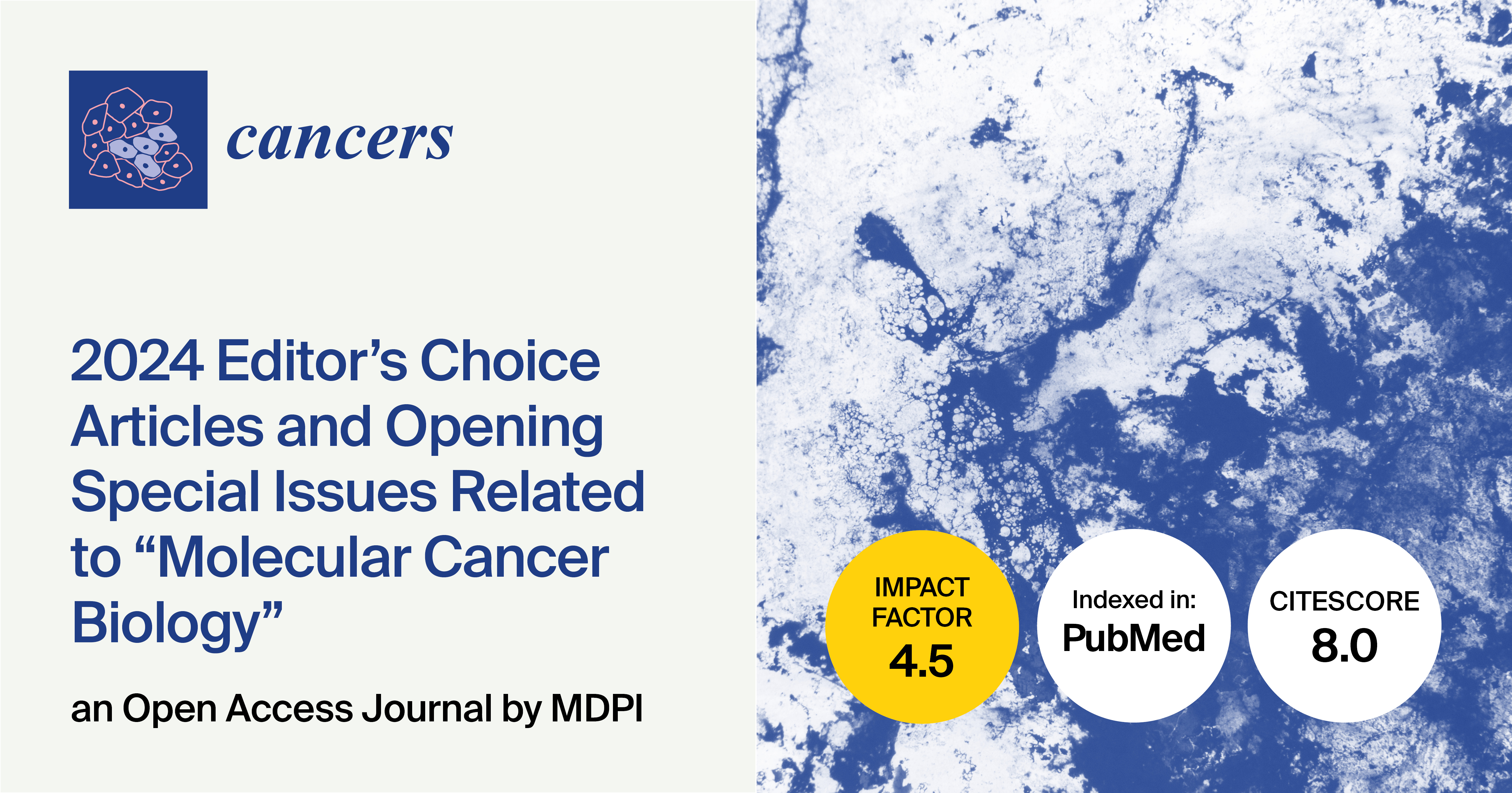 Cancers | 2024 Editor’s Choice Articles and Opening Special Issues Related to “Molecular Cancer Biology”