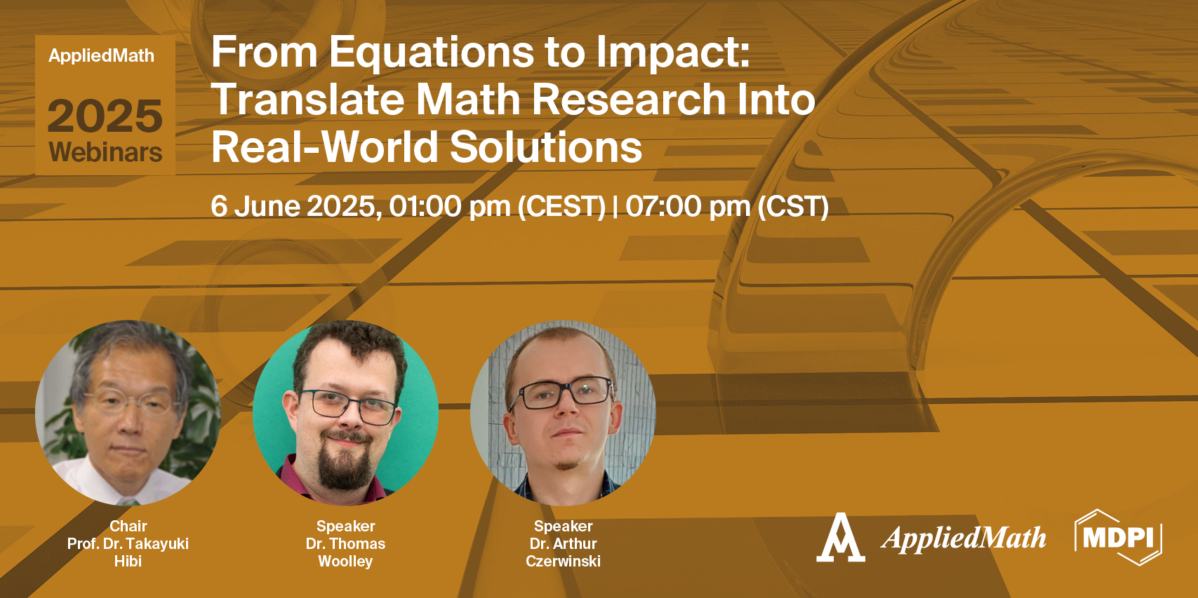 AppliedMath Webinar | From Equations to Impact: Translate Math Research into Real-World Solutions, 6 June 2025