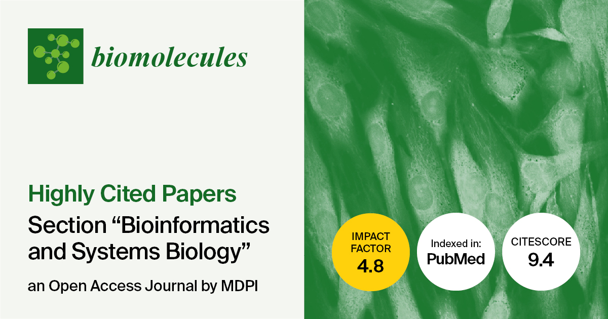 Biomolecules | Highly Cited Papers in 2023–2024 in the “Bioinformatics and Systems Biology” Section