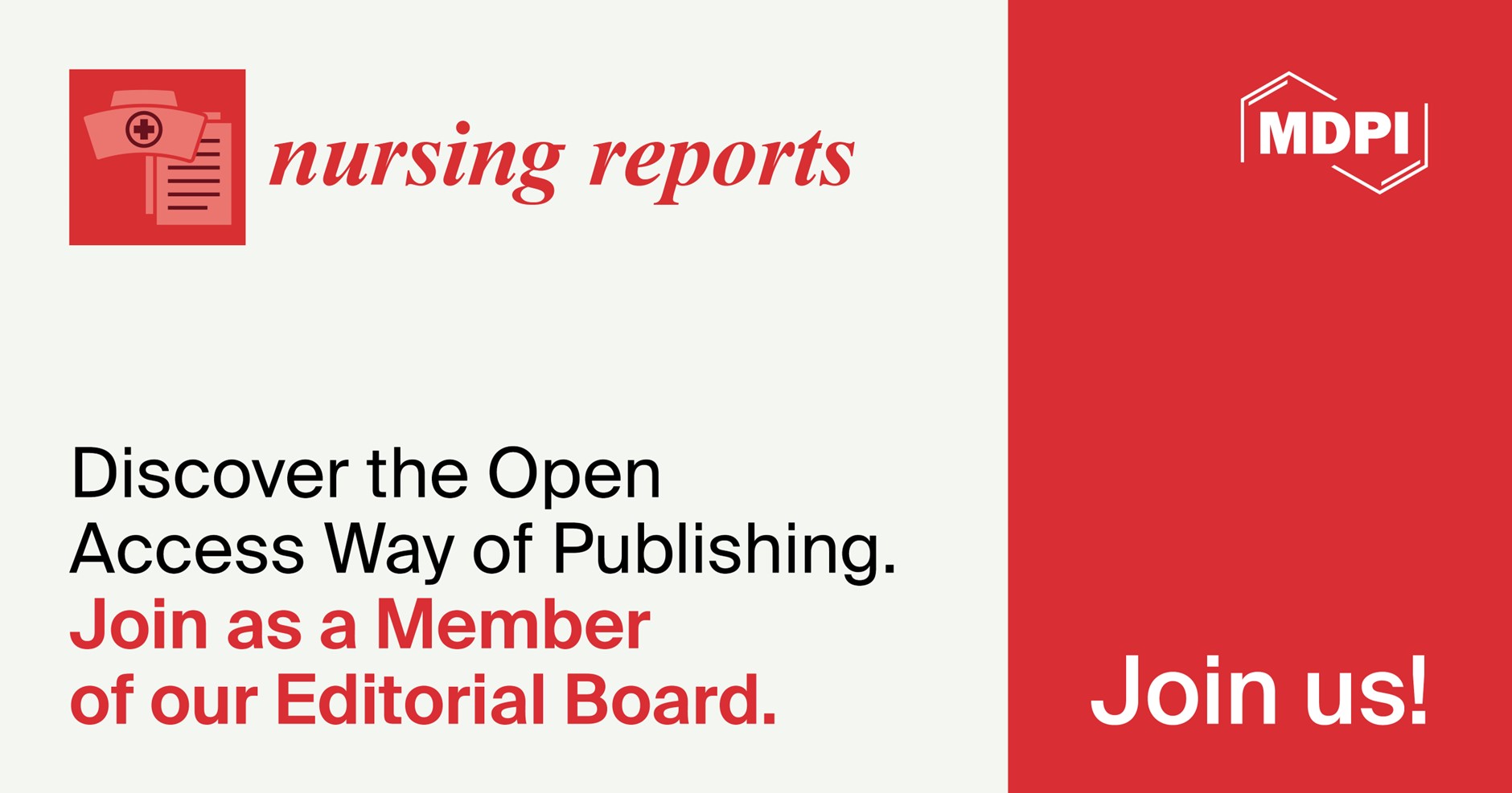 Recruiting Editorial Board Members for Nursing Reports