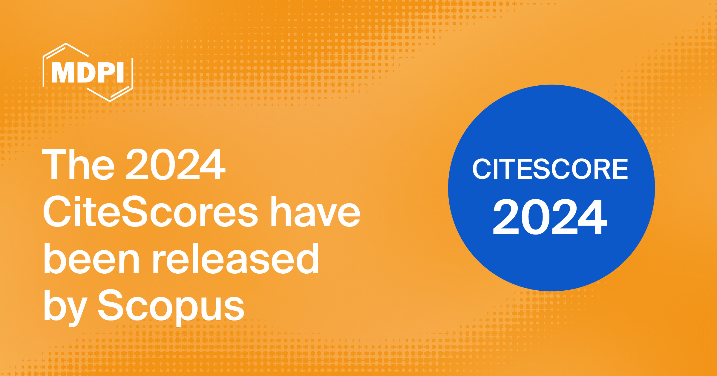 MDPI Journals See Continued Growth in Latest CiteScore Results