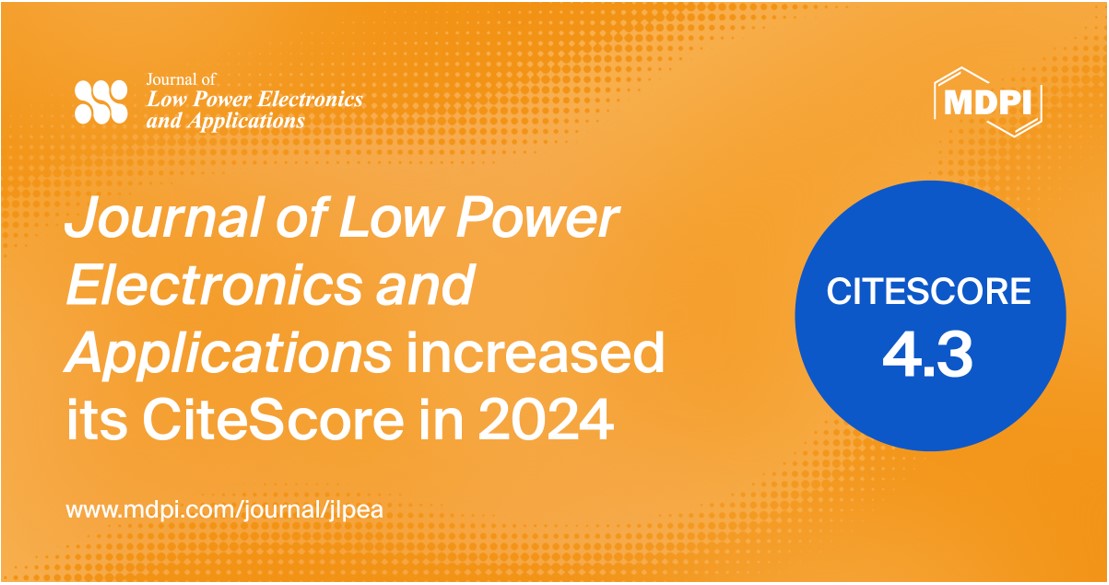 Journal of Low Power Electronics and Applications Receives an Increase CiteScore of 4.3