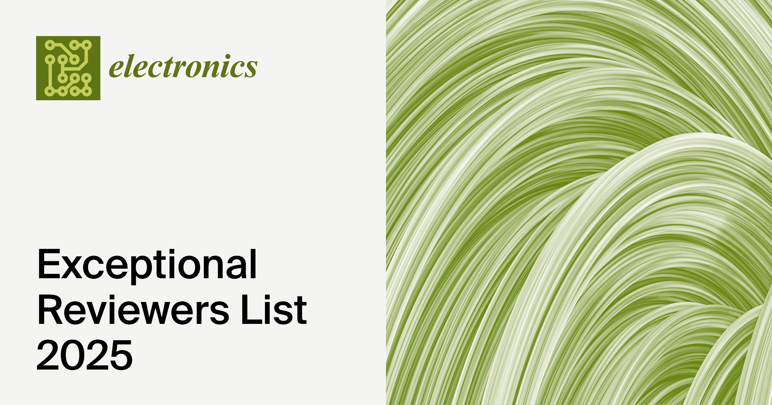 Electronics Exceptional Reviewers List 2025