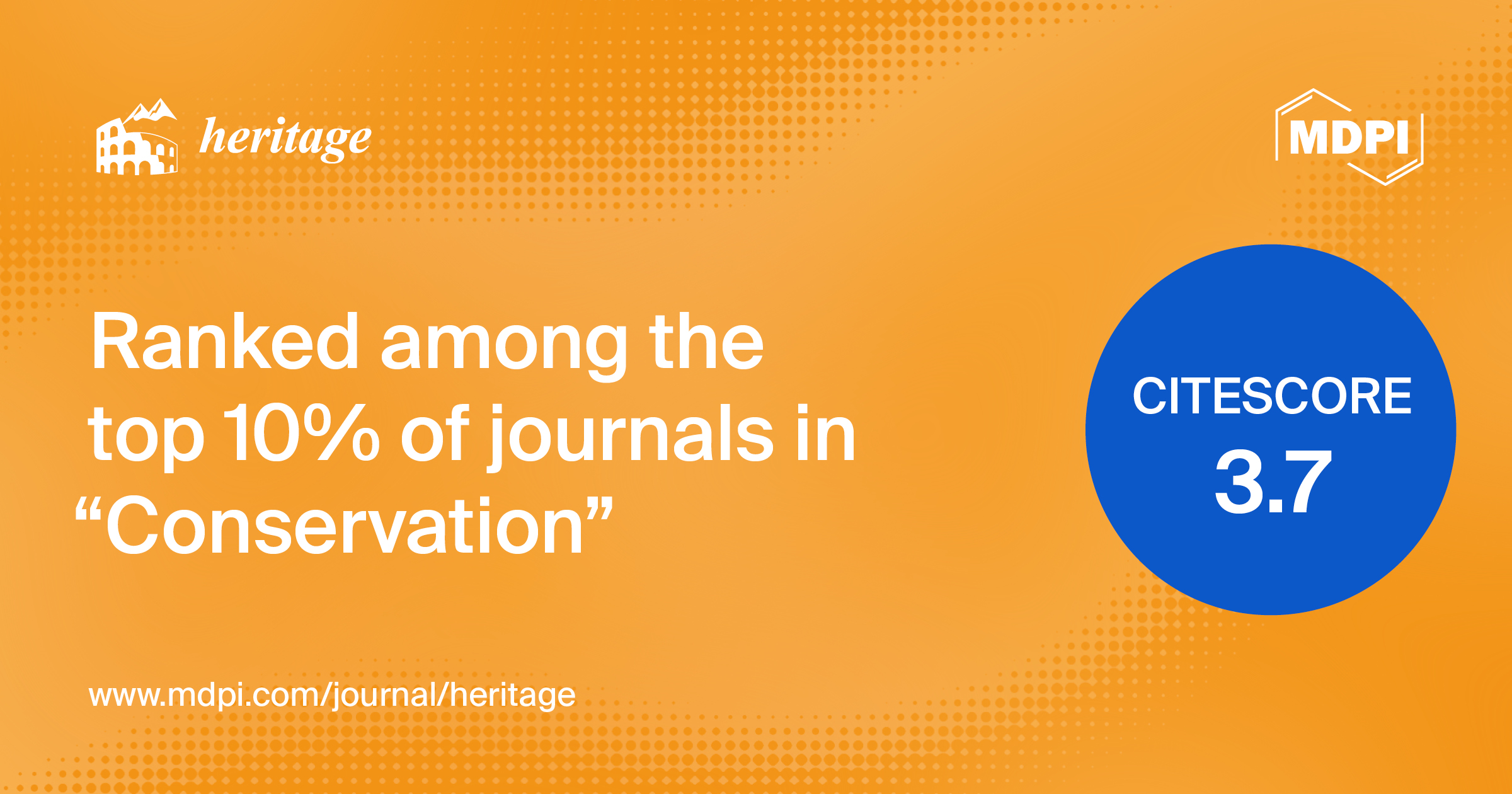 Heritage Receives an Increased CiteScore of 3.7