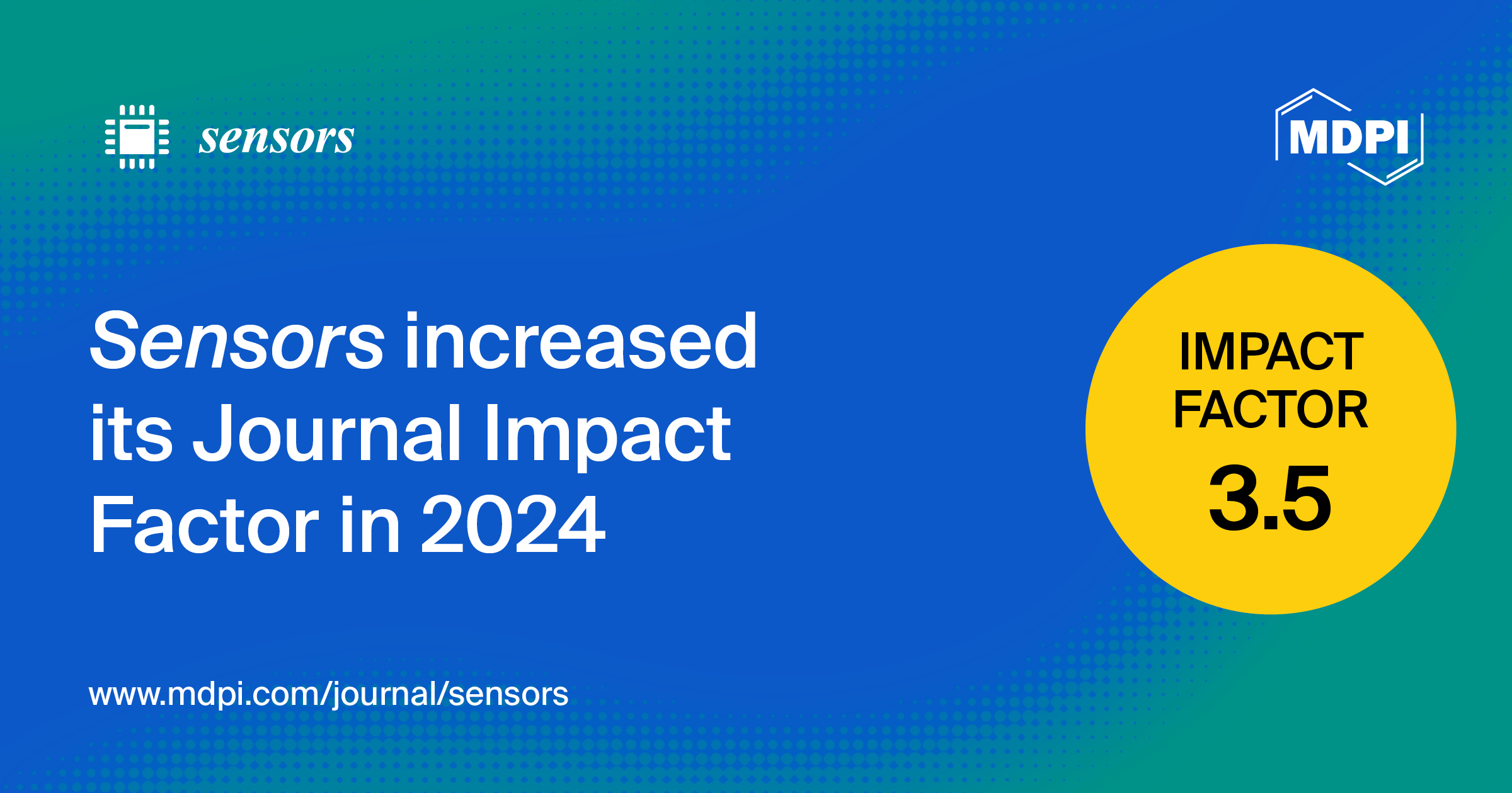 Sensors Receives an Updated Impact Factor of 3.5