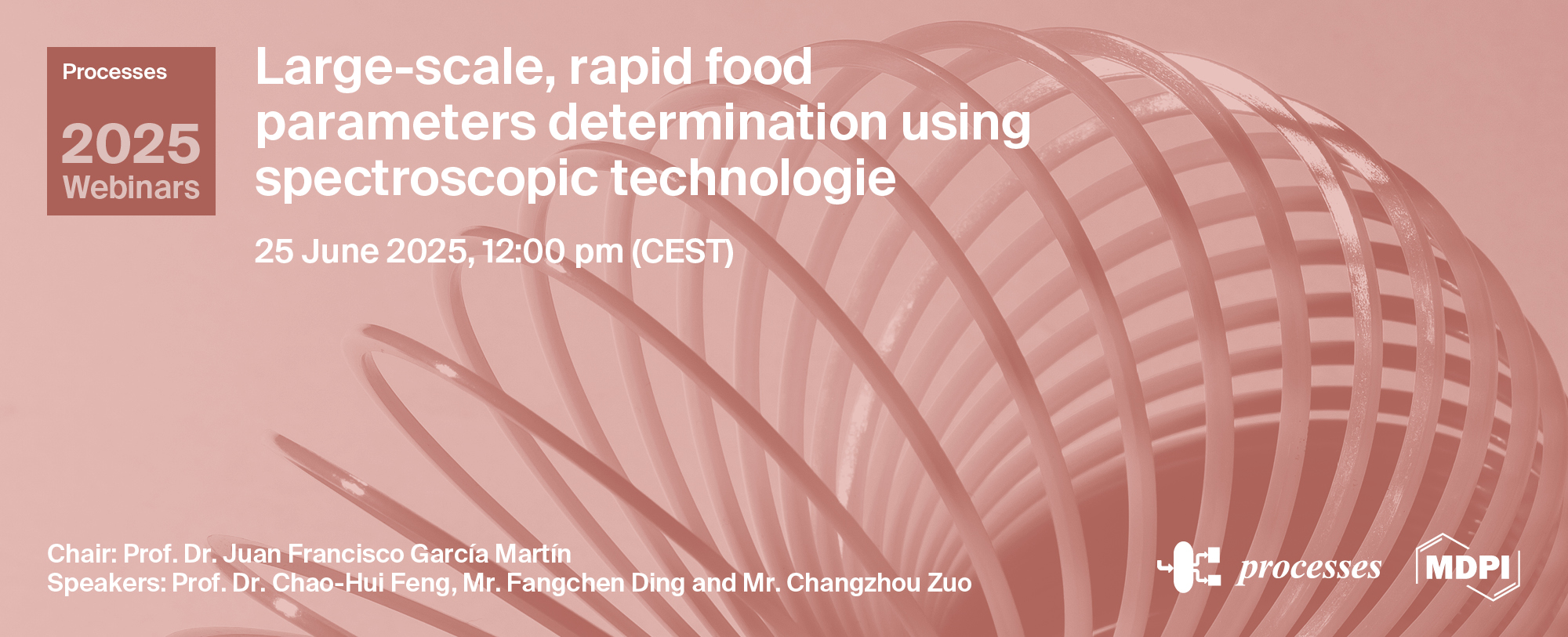 Processes Webinar | Large-Scale, Rapid Food Parameters Determination Using Spectroscopic Technologies, 25 June 2025