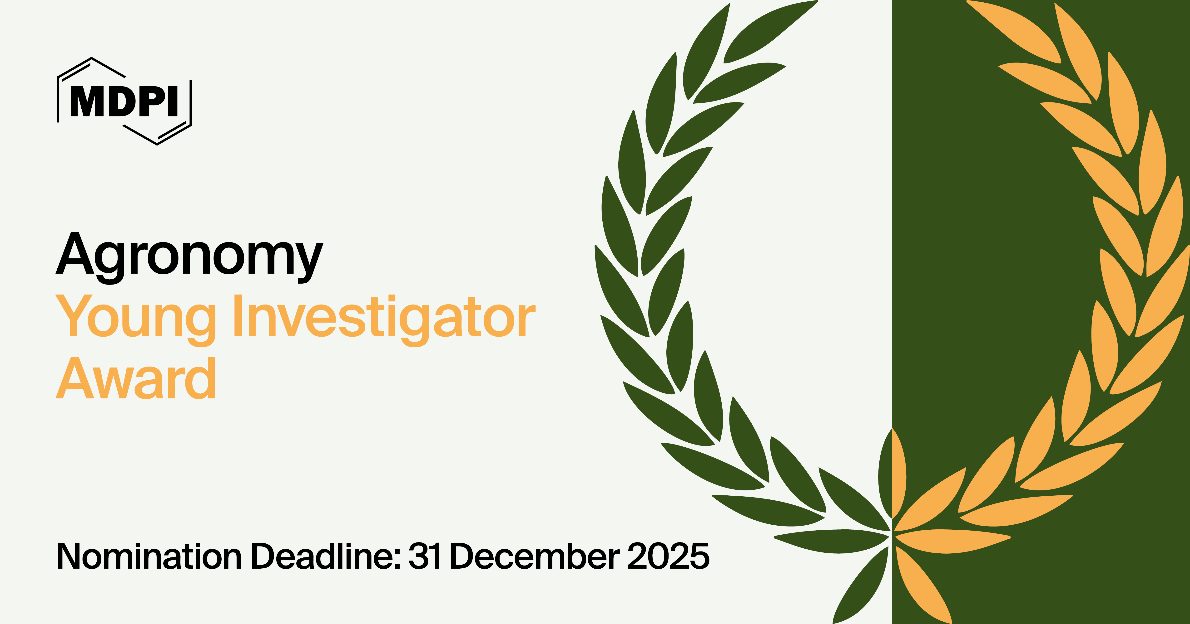 Agronomy Young Investigator Award—Open for Nominations