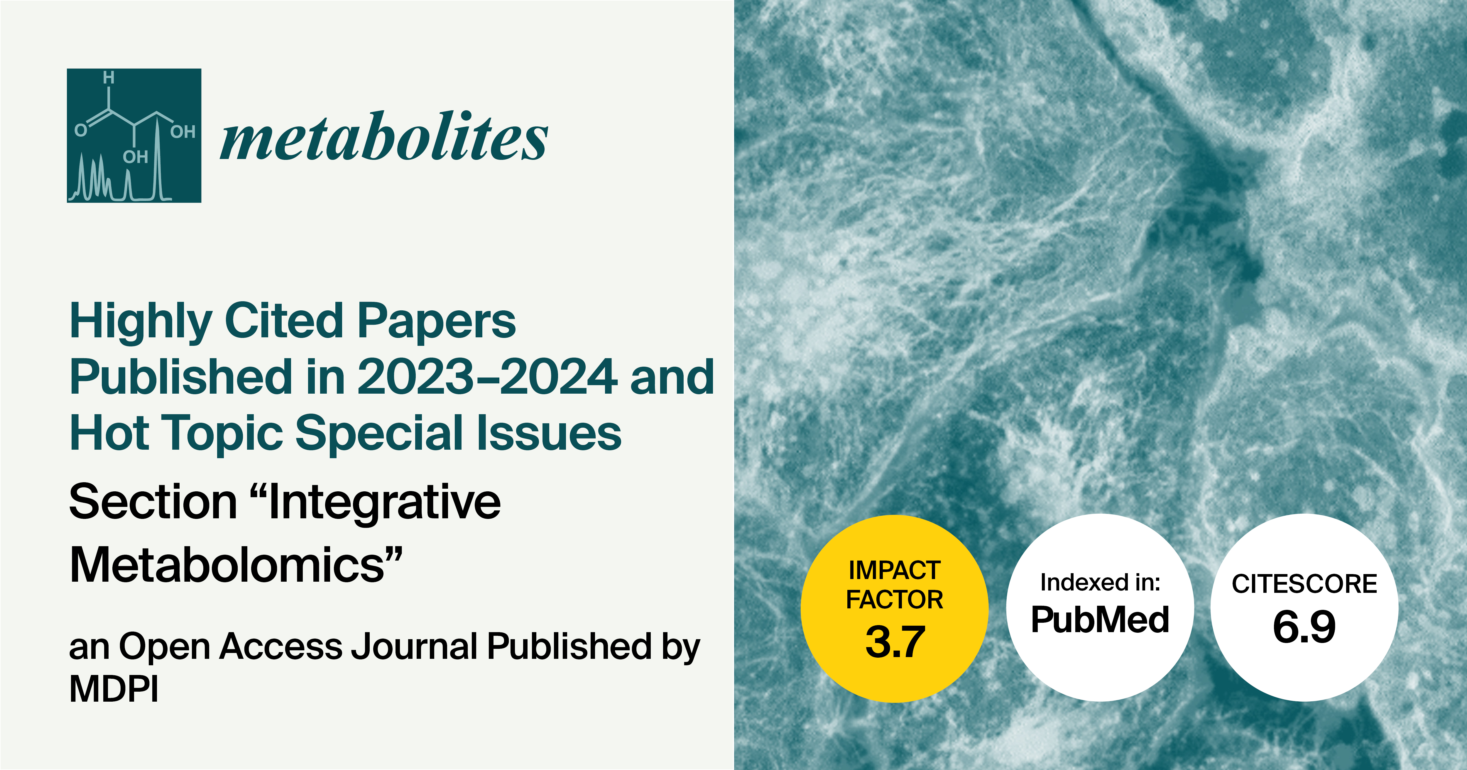Metabolites | Highly Cited Papers Published in 2023–2024 and Hot Topic Special Issues in the “Integrative Metabolomics” Section