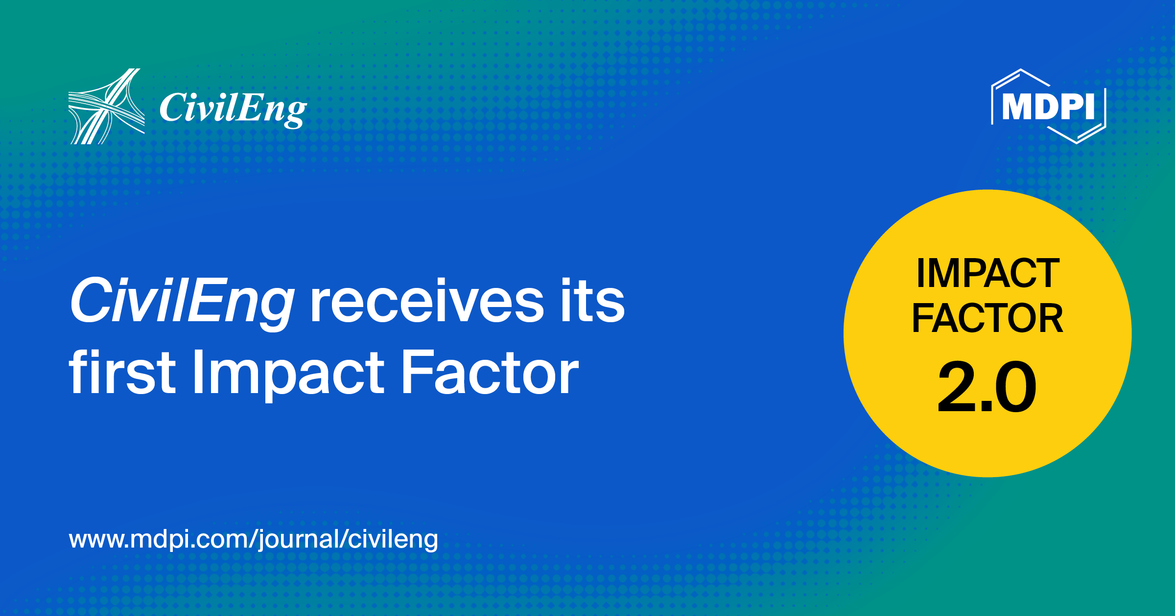 CivilEng Receives Its First Impact Factor of 2.0