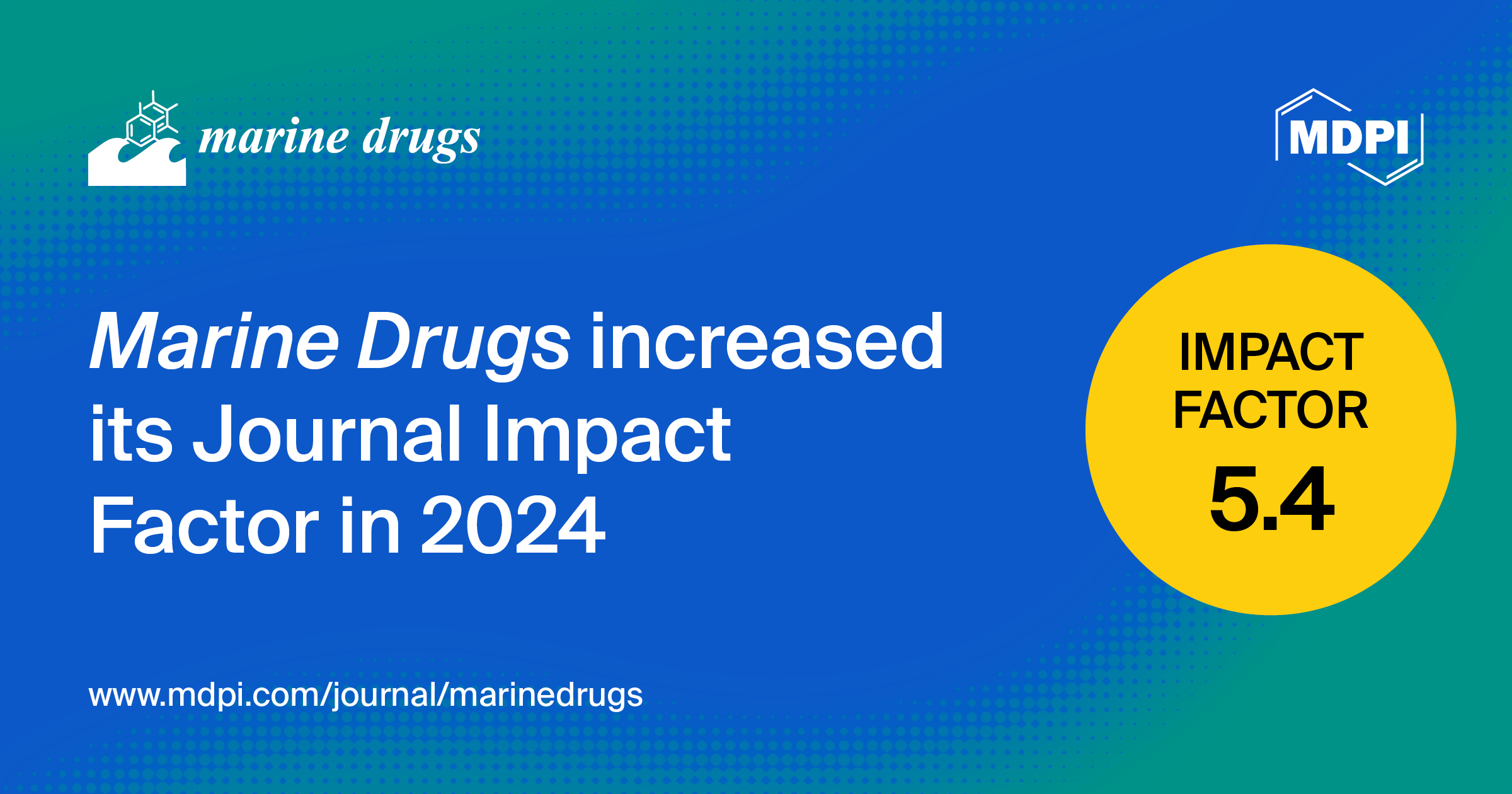 Marine Drugs Receives an Updated Impact Factor of 5.4