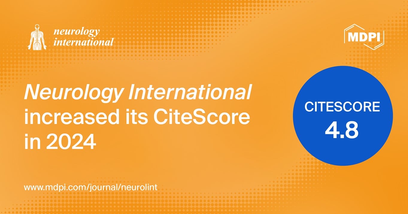 Neurology International Receives an Increased CiteScore of 4.8